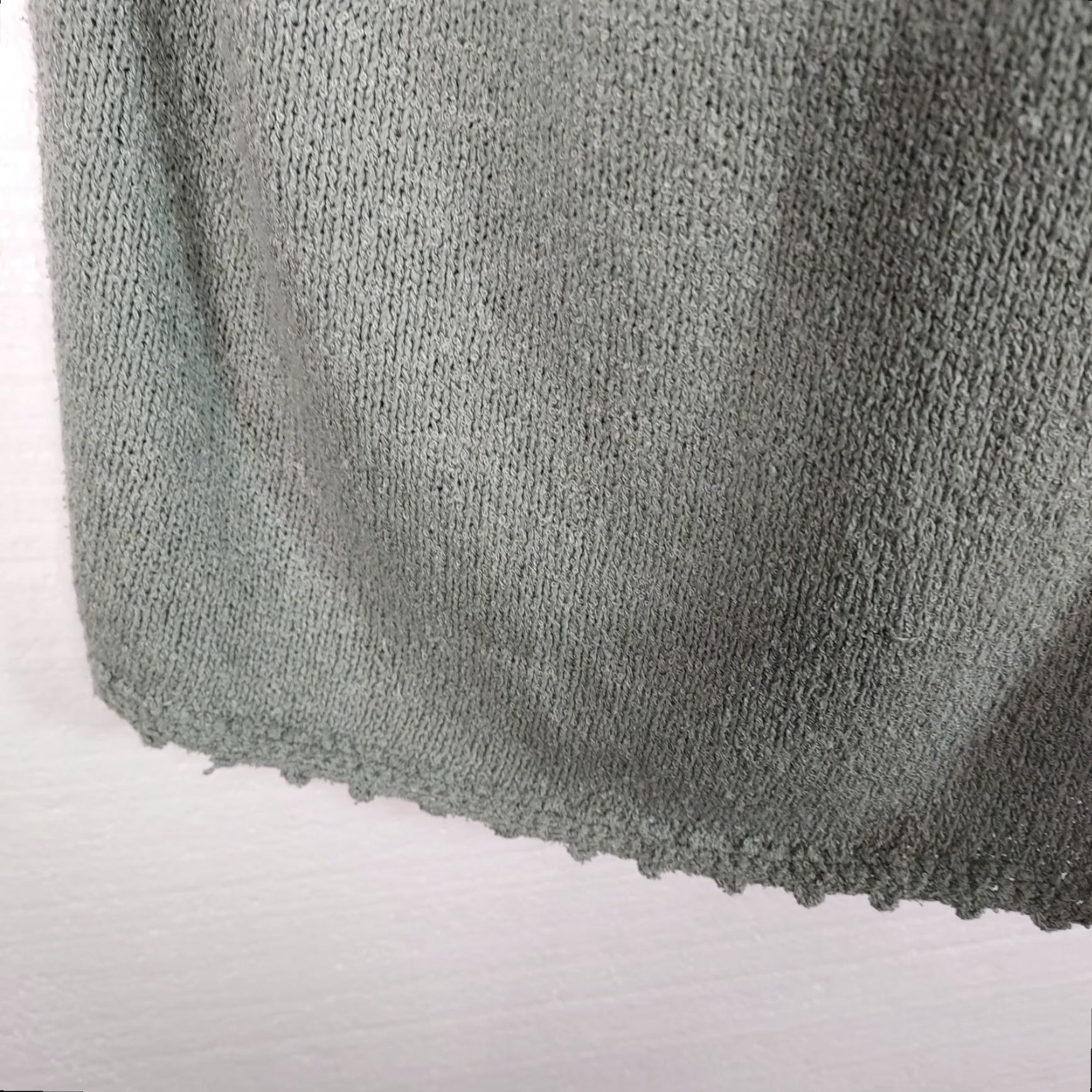 Vintage VINTAGE Milano Design Group Women's 1X Plus Button Green Sweater Cardigan Silk Blend Solid Knit Short Sleeve 60% Silk Mens? Wait. Size XL / US 12-14 / IT 48-50 - 5 Thumbnail