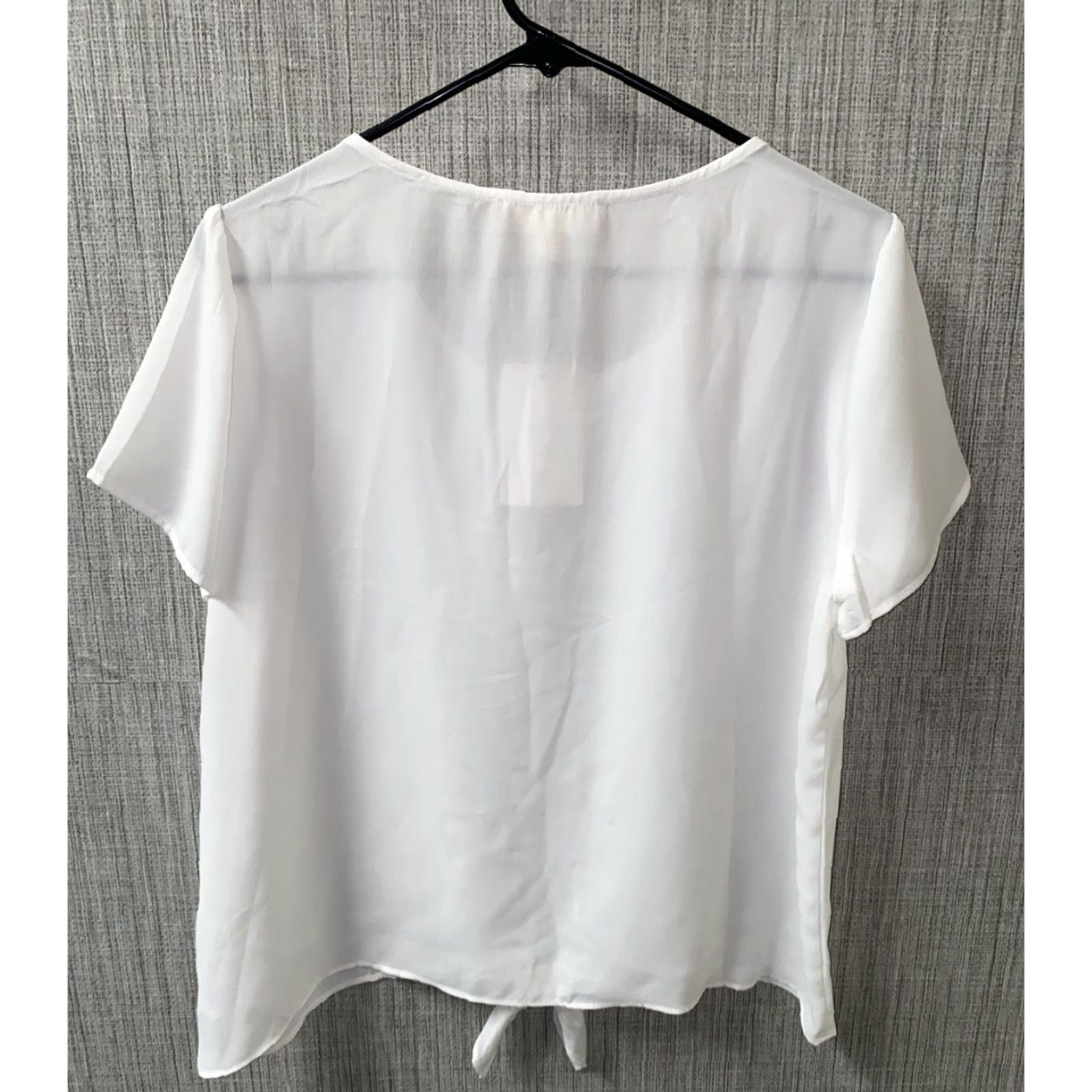 Vintage Pink Rose T-Shirt White Short Sleeve Basic Womens XL NWT Size XL / US 12-14 / IT 48-50 - 3 Thumbnail