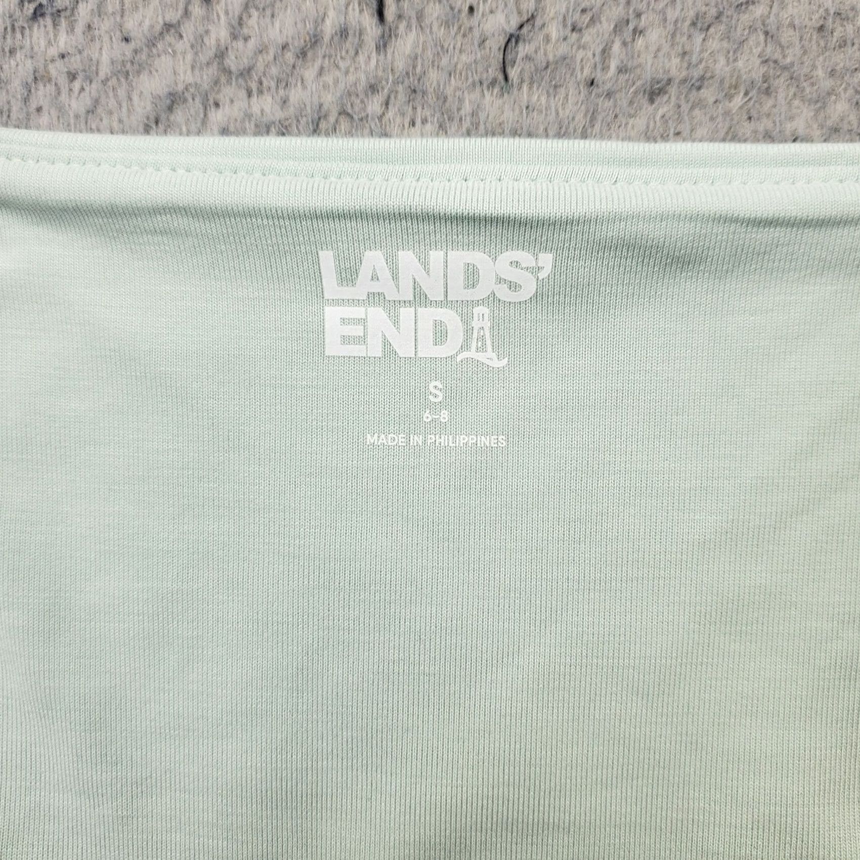 Lands' End Lands' End Fit & Flare Dress Small Mint Green Sleeveless Side Ruched Women Size S / US 4 / IT 40 - 3 Thumbnail