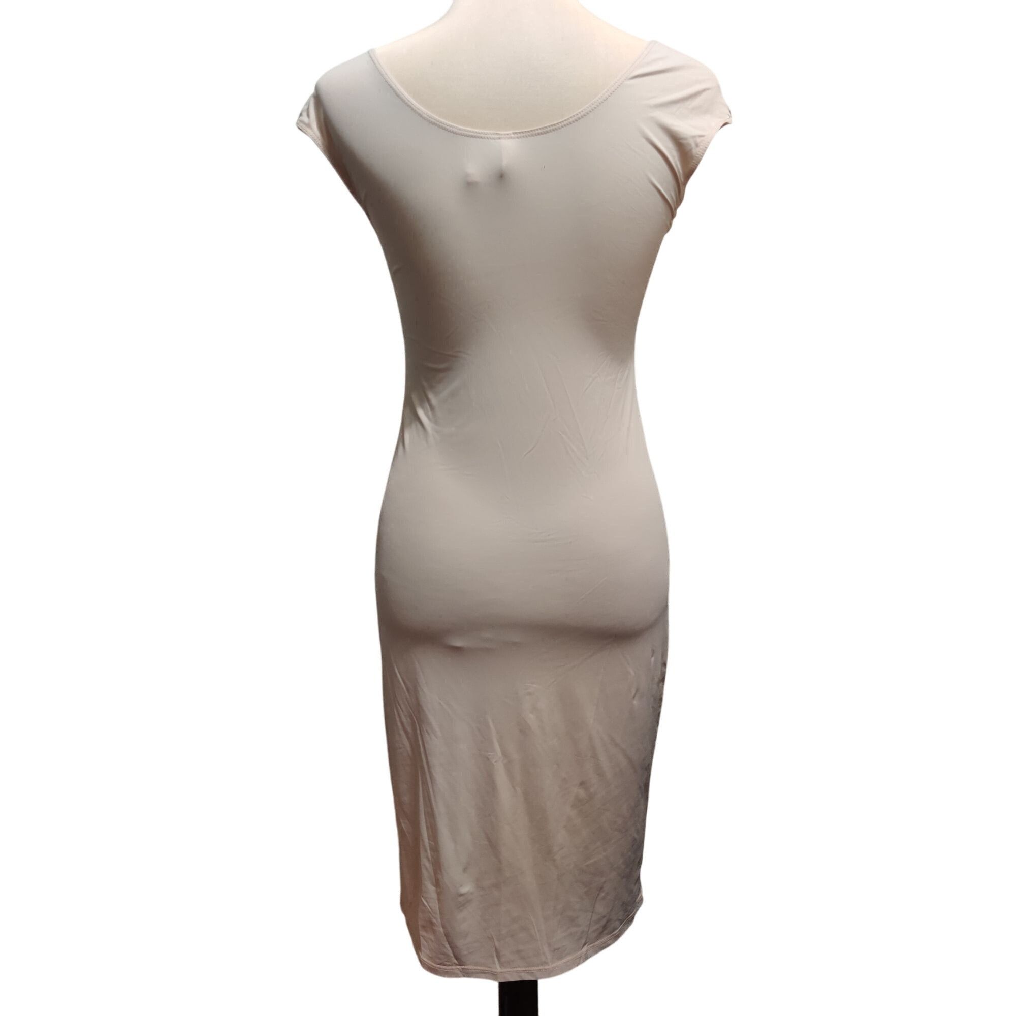 Vintage House of California M Nude Nylon Slip Dress Vintage Made in Size ONE SIZE - 4 Thumbnail
