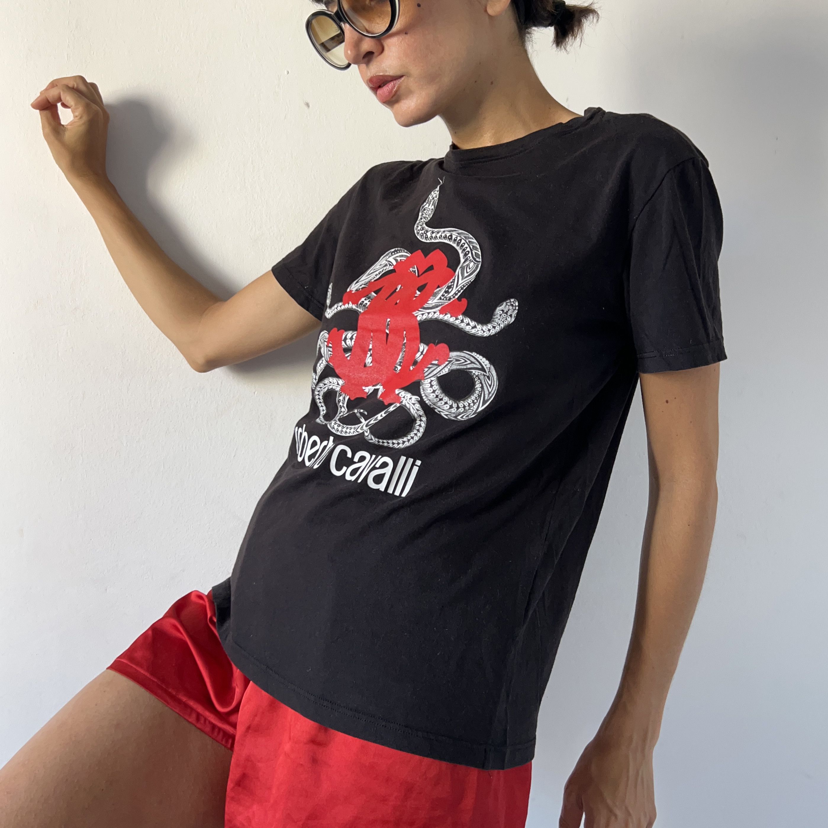 Roberto Cavalli Vintage Y2K Roberto Cavalli T-Shirt Size L / US 10 / IT 46 - 5 Thumbnail
