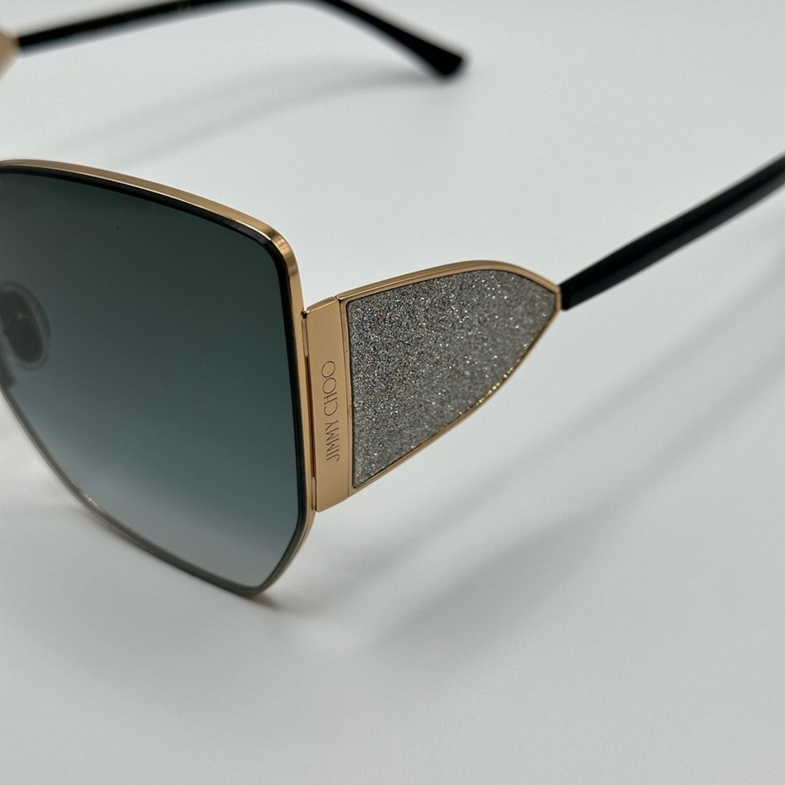 Jimmy Choo NEW JIMMY CHOO River/S 2M2 Black Oversized Women Sunglasses Size ONE SIZE - 6 Thumbnail