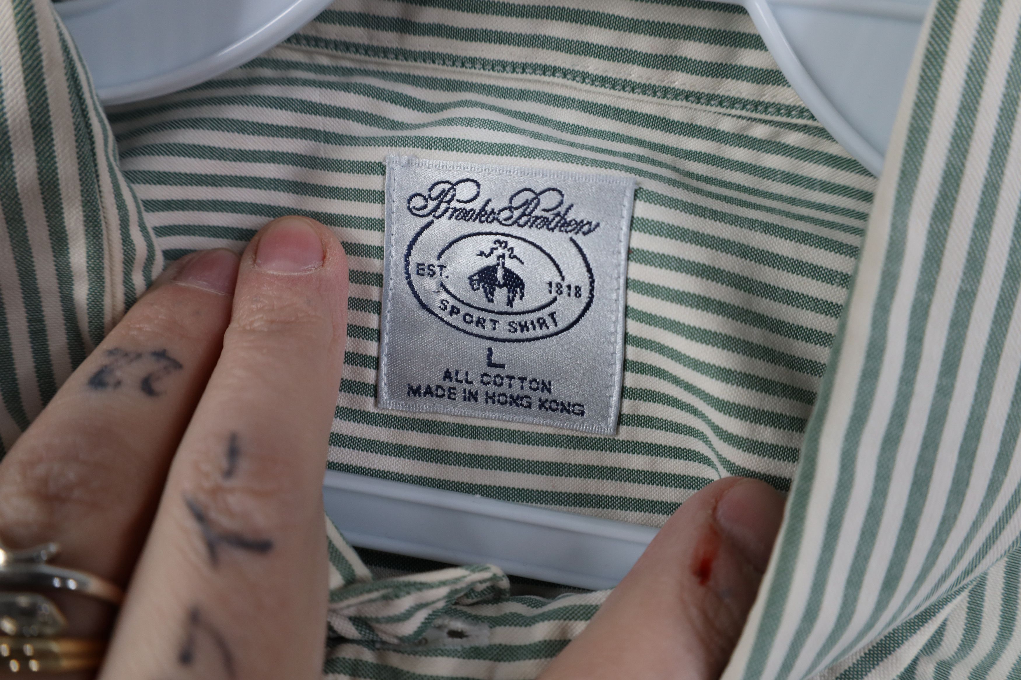 Brooks Brothers Vintage 90s Brooks Brothers Short Sleeve Button Down Shirt Size US L / EU 52-54 / 3 - 8 Thumbnail