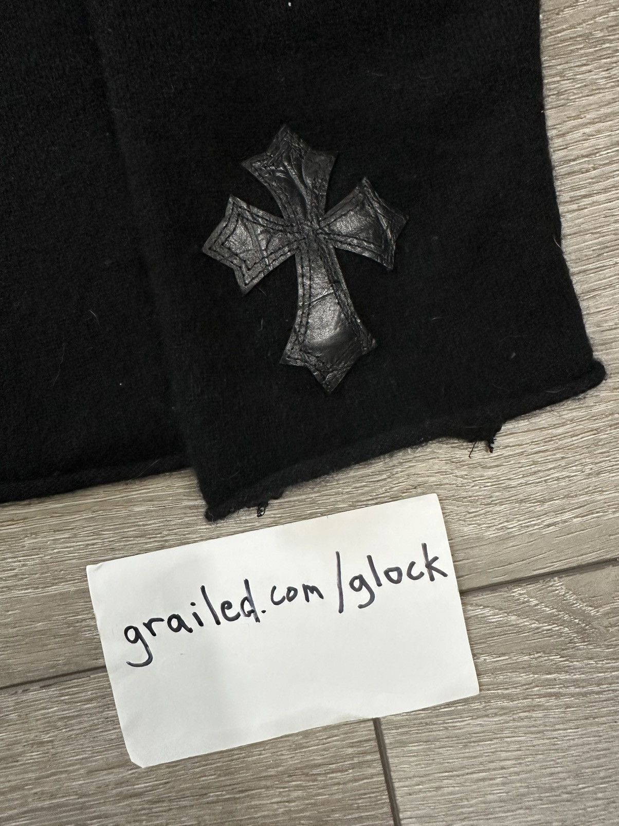 A&G Rock A&G Rock Triple Cross Black Cashmere Alligator Leather Size US L / EU 52-54 / 3 - 4 Thumbnail