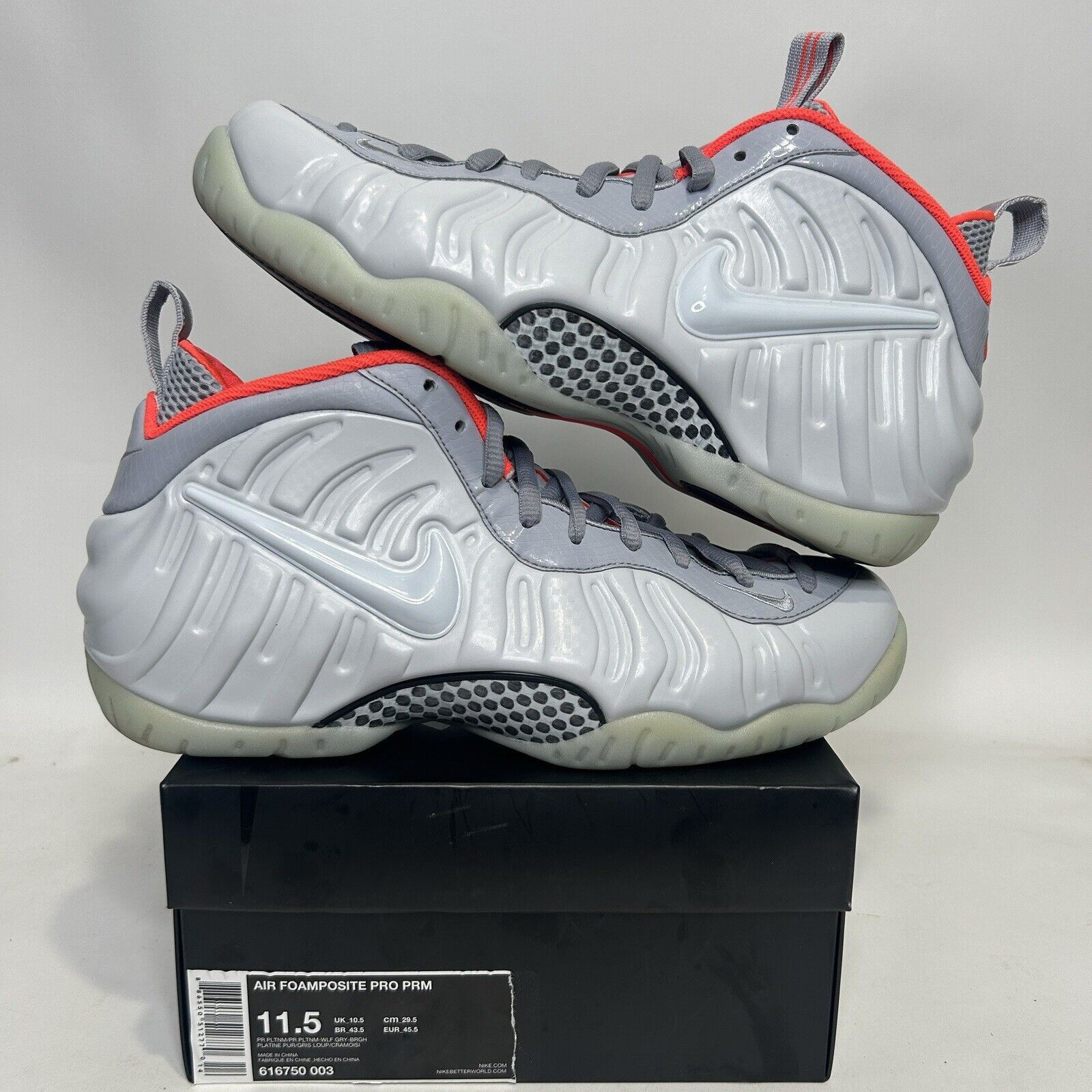 Nike Nike Air Foamposite Pro Premium “Pure Platinum” 2024 Size US 11.5 / EU 44-45 - 1 Thumbnail