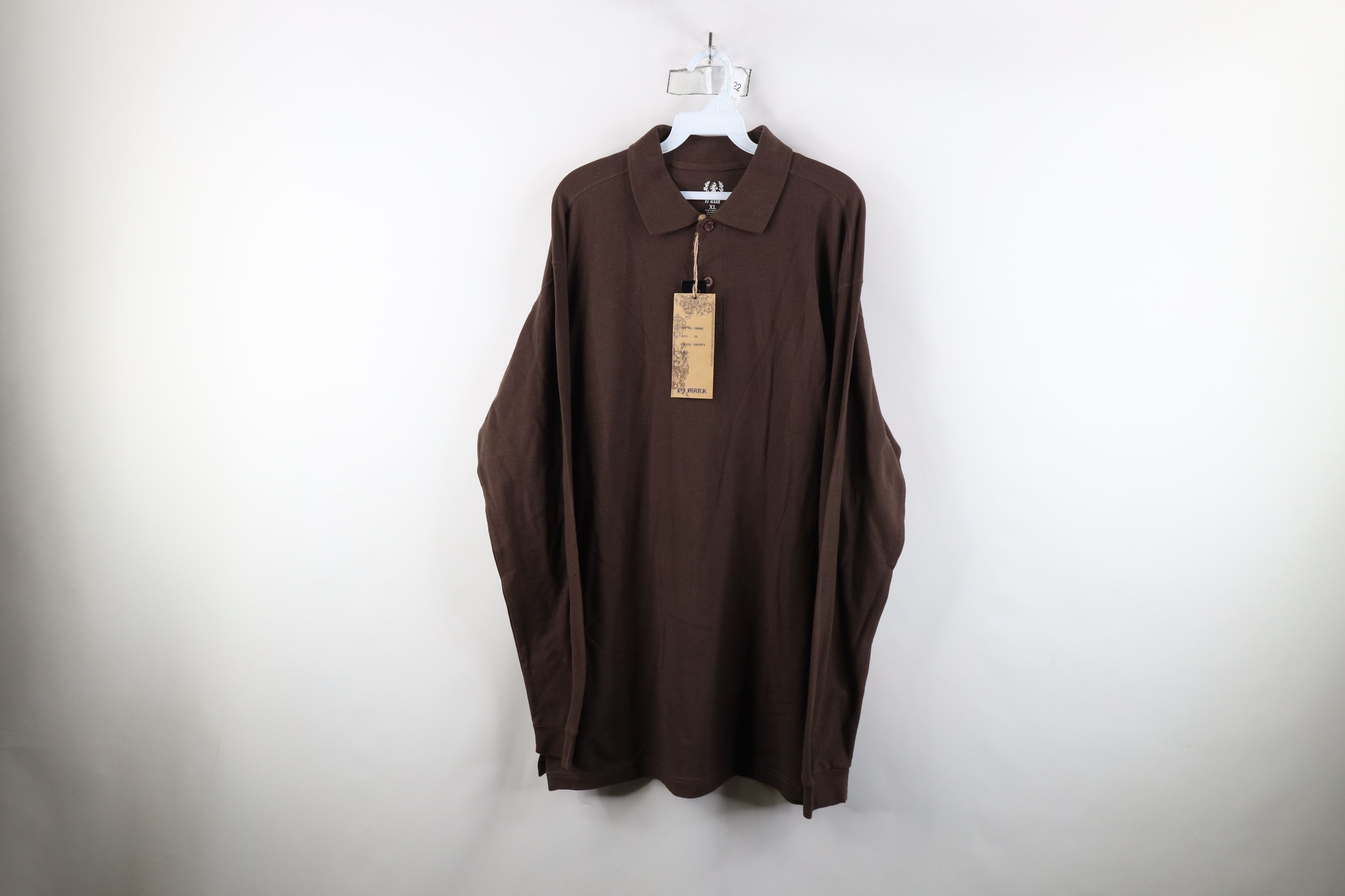 Vintage Deadstock Vintage Y2K Streetwear Long Sleeve Polo Shirt Size US XL / EU 56 / 4 - 1 Thumbnail