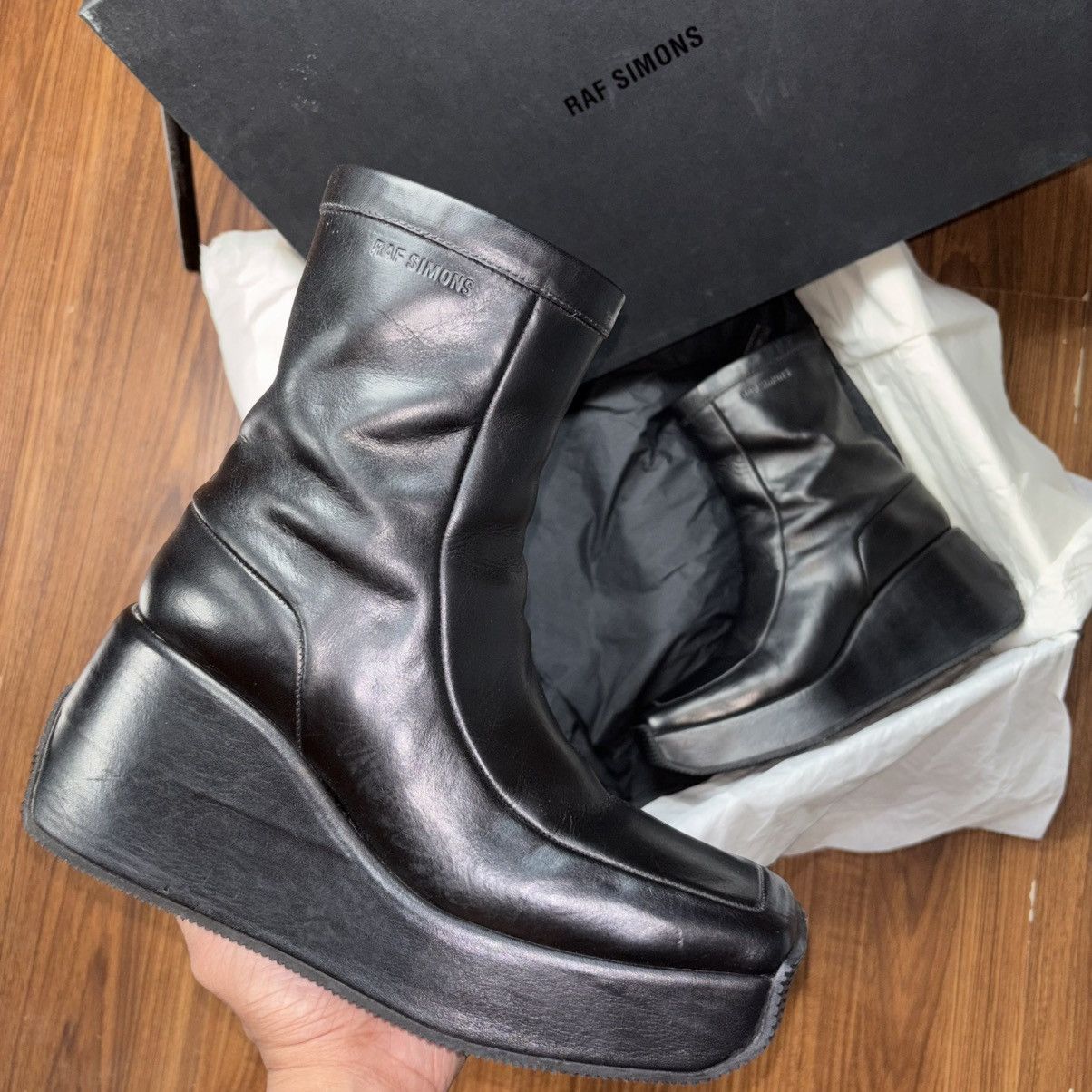Raf Simons Raf Simons AW22-23 Avant-Garde Platform Ankle Boots Size US 9 / IT 39 - 8 Thumbnail