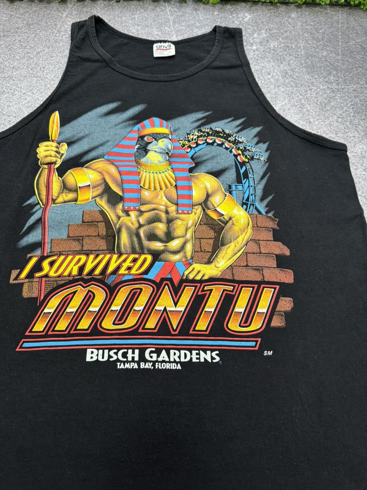 Vintage Vintage I Survived Montu Dased And Confused 90s Shirt Size US L / EU 52-54 / 3 - 9 Thumbnail