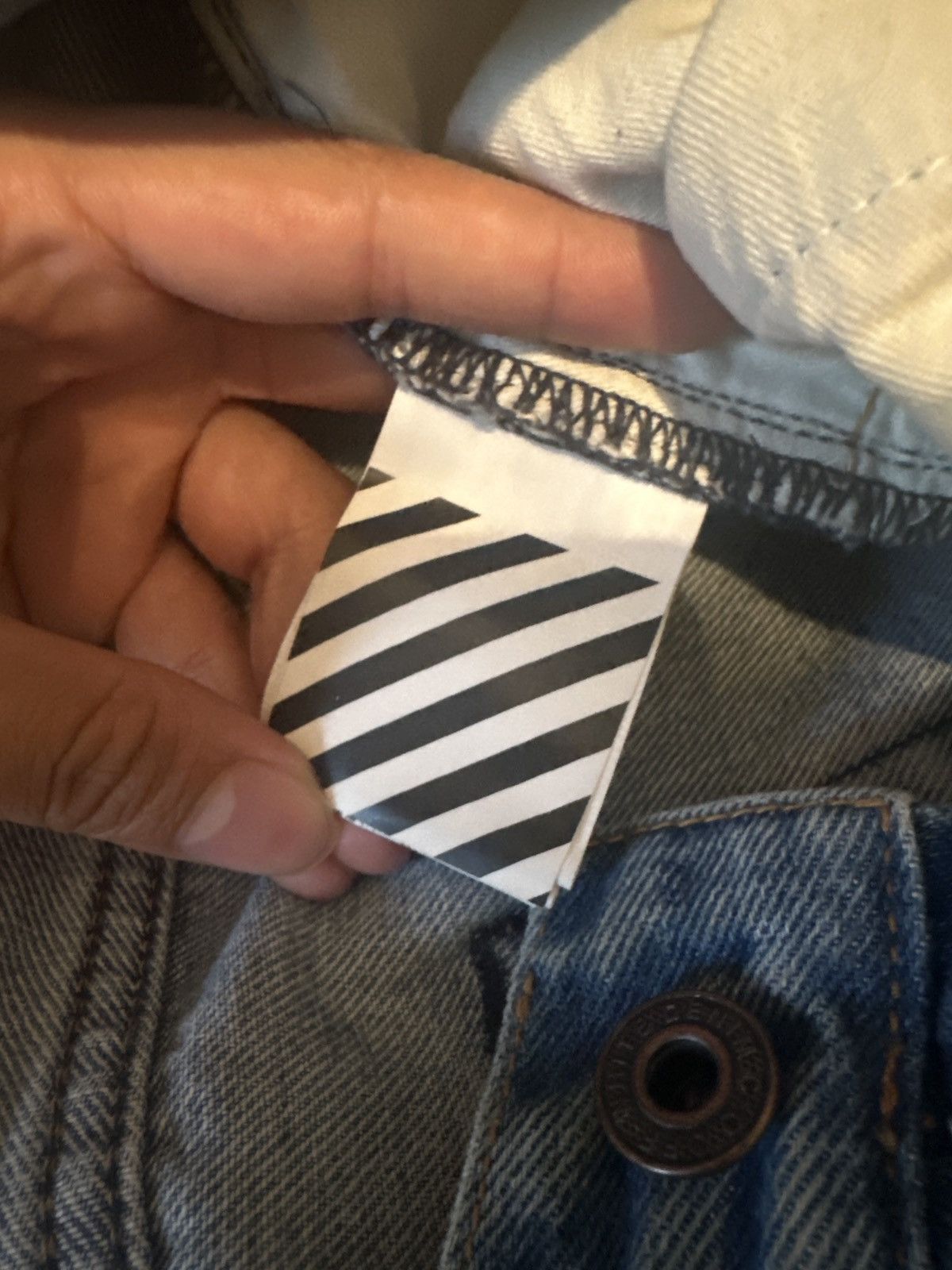 Off-White Off White Repeat Logo Jeans FW19 Size US 30 / EU 46 - 12 Thumbnail