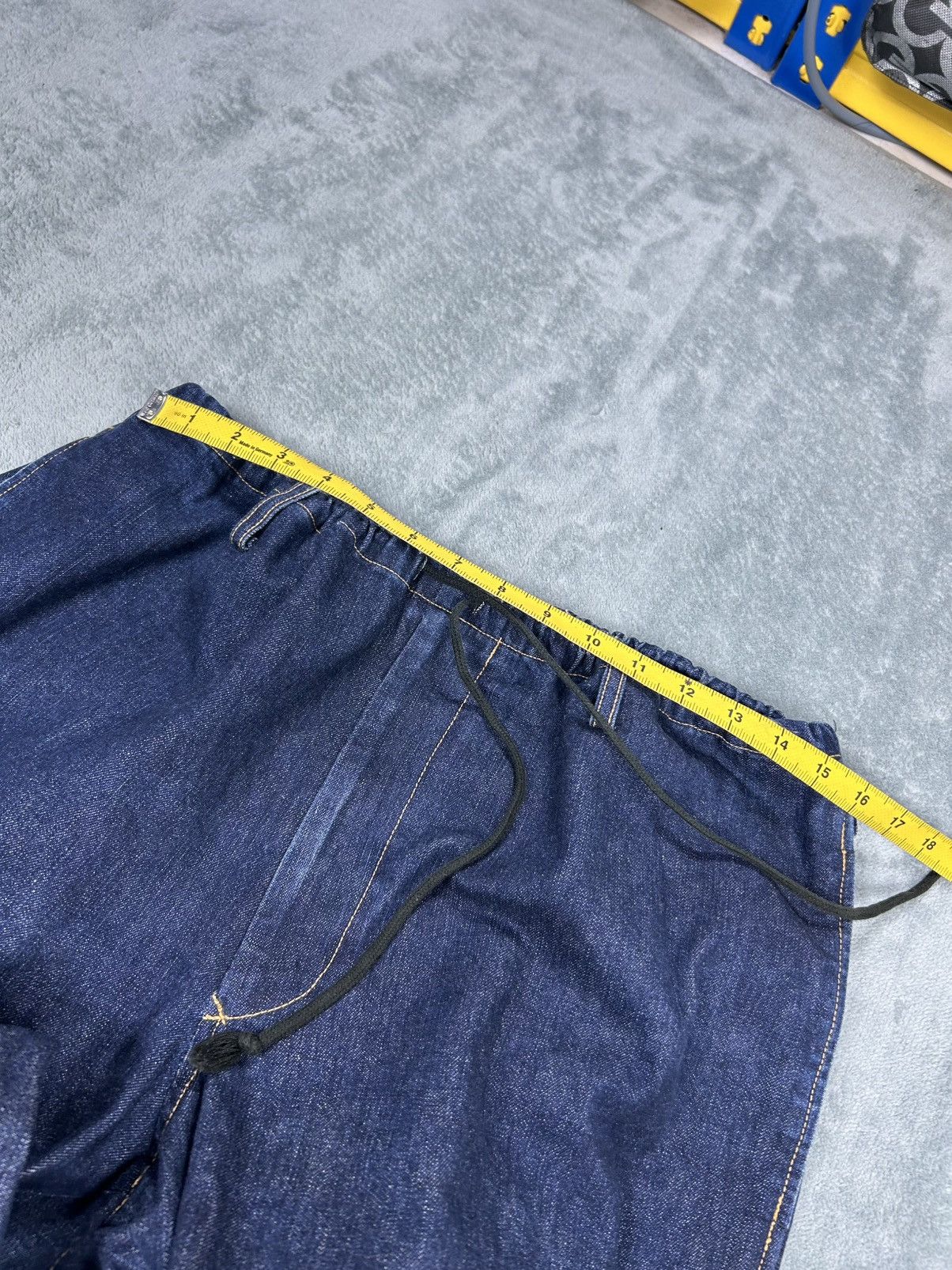 Yohji Yamamoto Yohji Yamamoto Drawstring Denim Jeans Size US 35 - 8 Thumbnail
