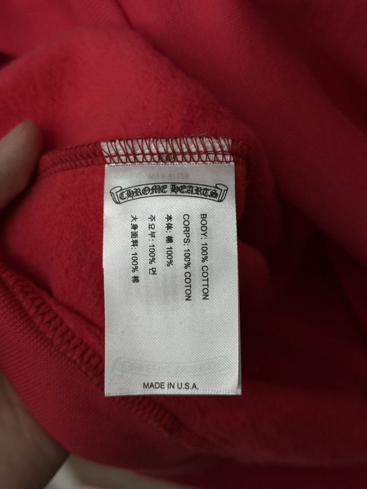 Chrome Hearts Chrome Hearts Red Stencil Web Hoodie Size XL (NEW) Size US XL / EU 56 / 4 - 12 Thumbnail