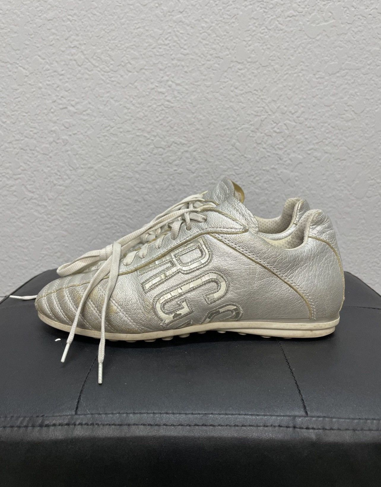 If Six Was Nine Vintage Italian Dirk Bikembergs Leather Sneakers Shoes Size US 6 / EU 39 - 7 Thumbnail