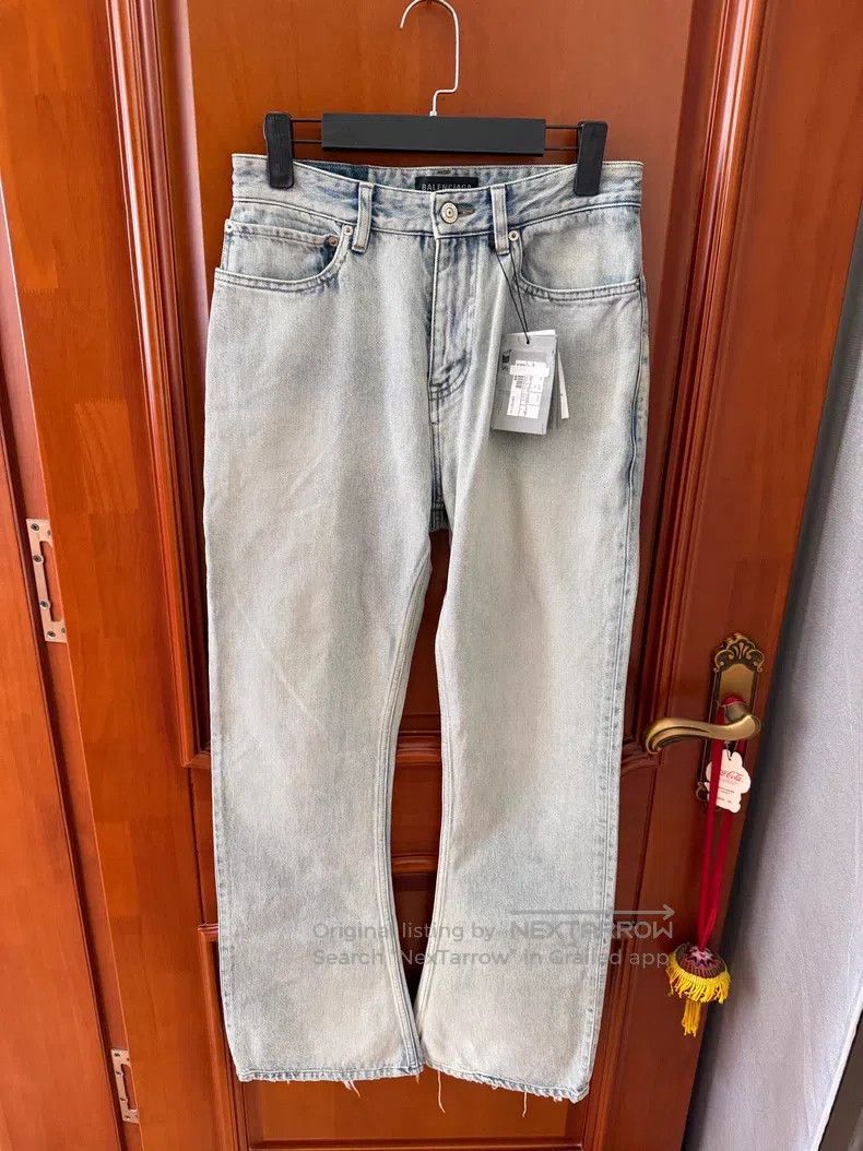 Balenciaga size M Distressed hem destroyed jeans