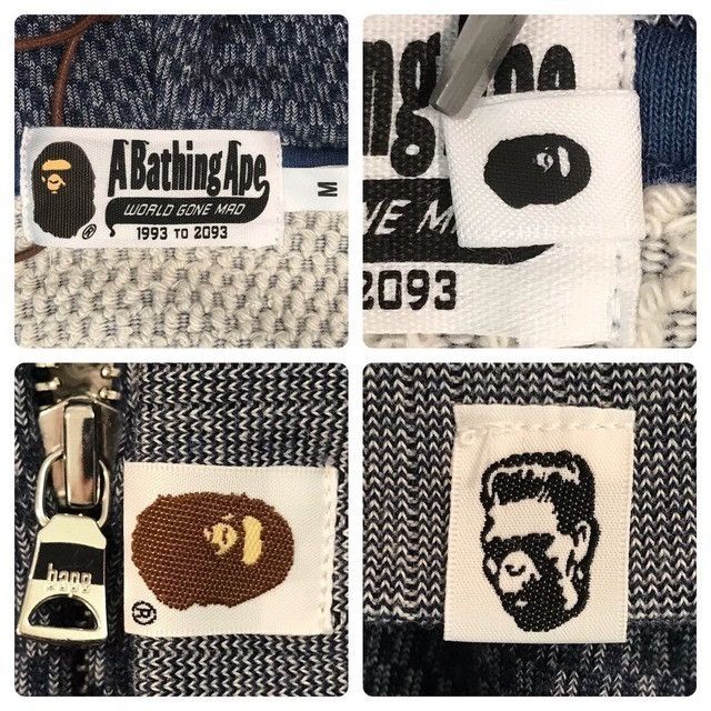 Bape 2020 BAPE Navy Shark Full Zip Hoodie a bathing ape Size US M / EU 48-50 / 2 - 8 Thumbnail