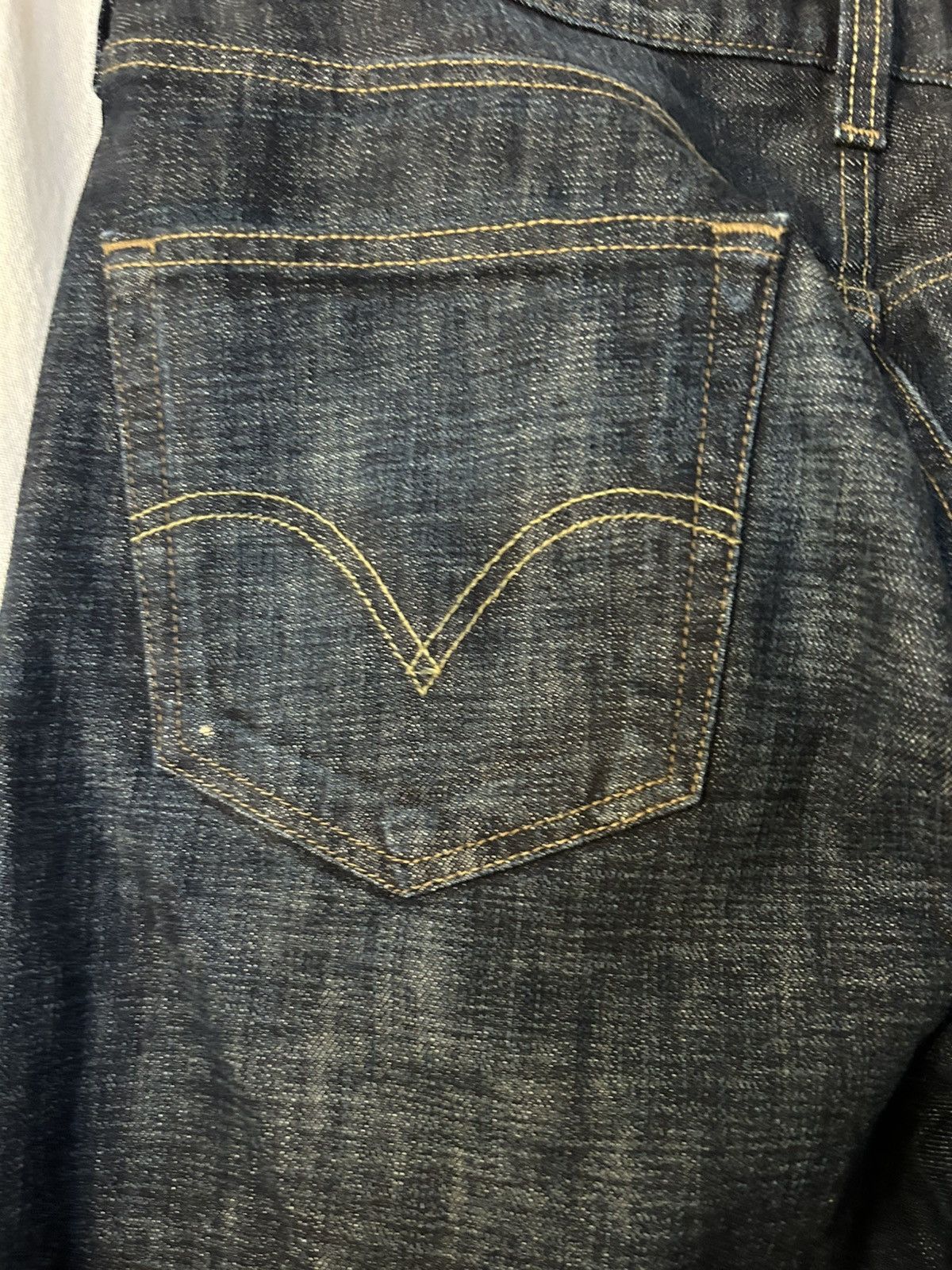 Levi's Jeans: dark wash blue levis straight 501 button fly sz 36x32 Size US 36 / EU 52 - 6 Thumbnail