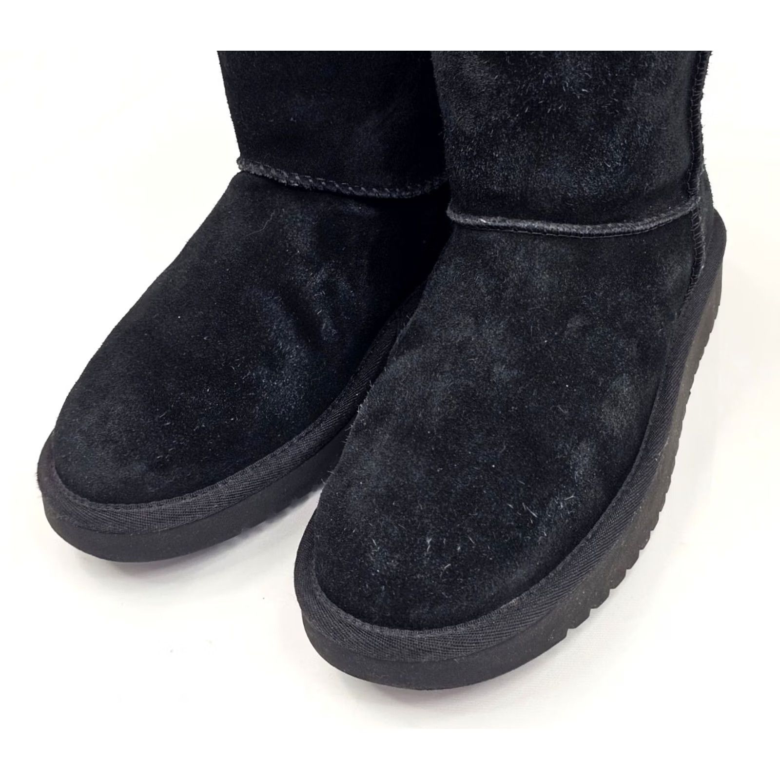 Vintage Koolaburra By UGG Koola Classic Boots Women 7 Black Suede Sherpa Lined 1017090 Size US 7 / IT 37 - 5 Thumbnail