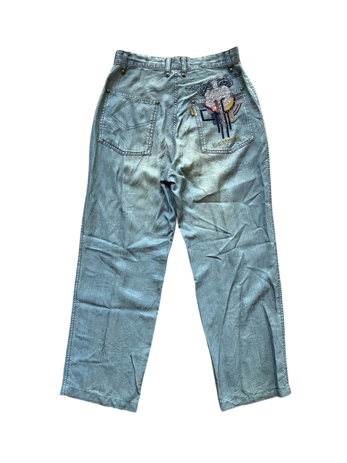 Lancel Vintage Lancel Embroidered Jeans Size 30" / US 8 / IT 44 - 1 Thumbnail