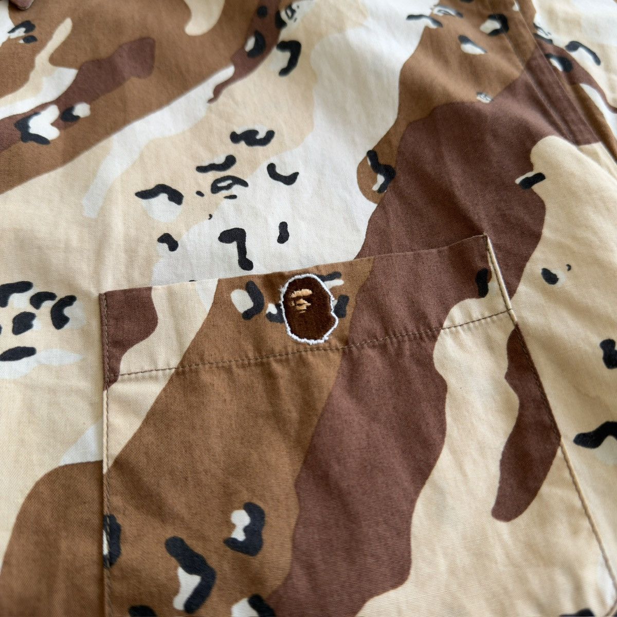 Bape SS2002 Desert Ape Camo Button Up Shirt Size US M / EU 48-50 / 2 - 5 Thumbnail