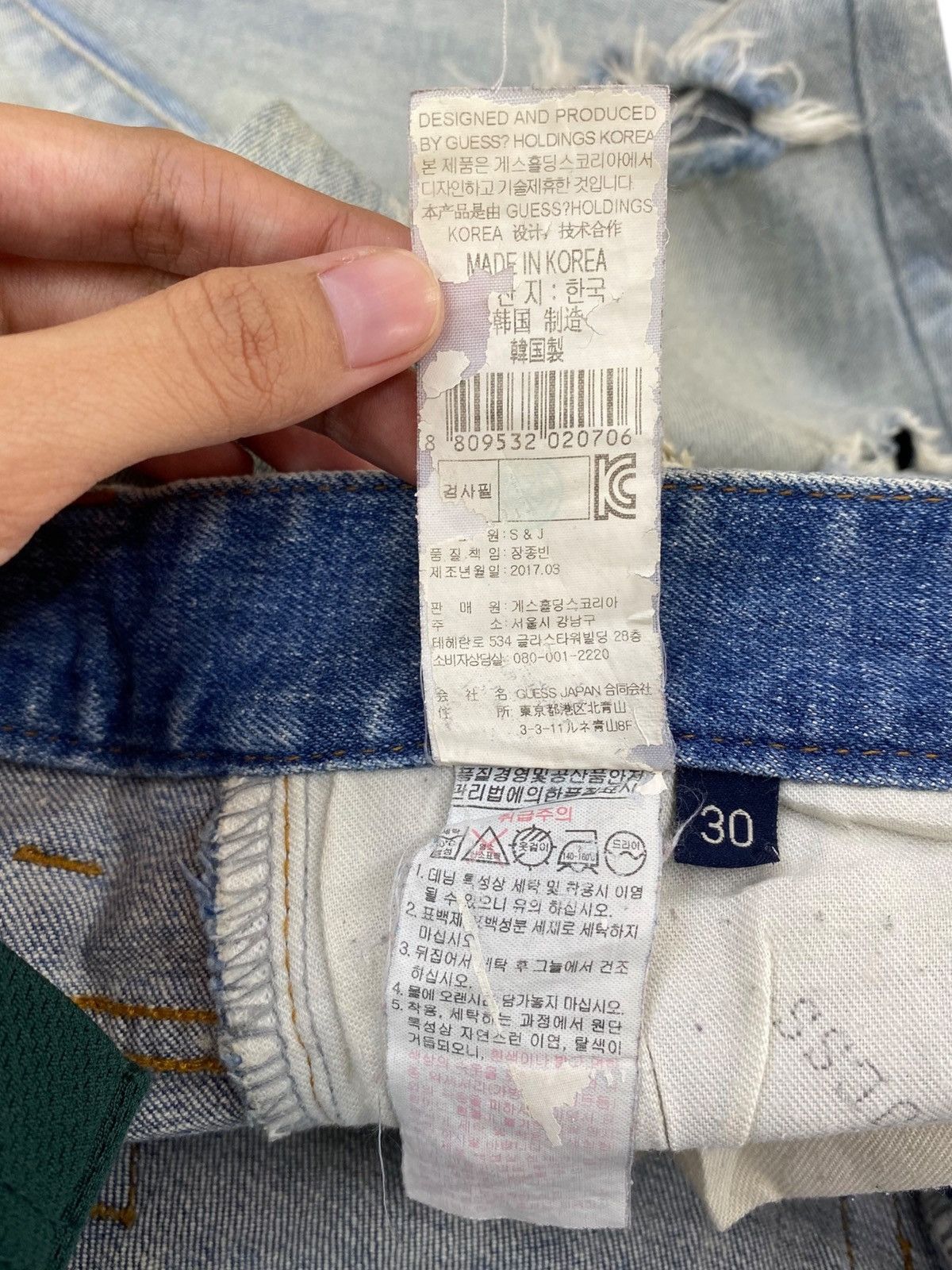 Guess Guess Acid Light Wash Style Ripped Jeans Size US 30 / EU 46 - 10 Thumbnail