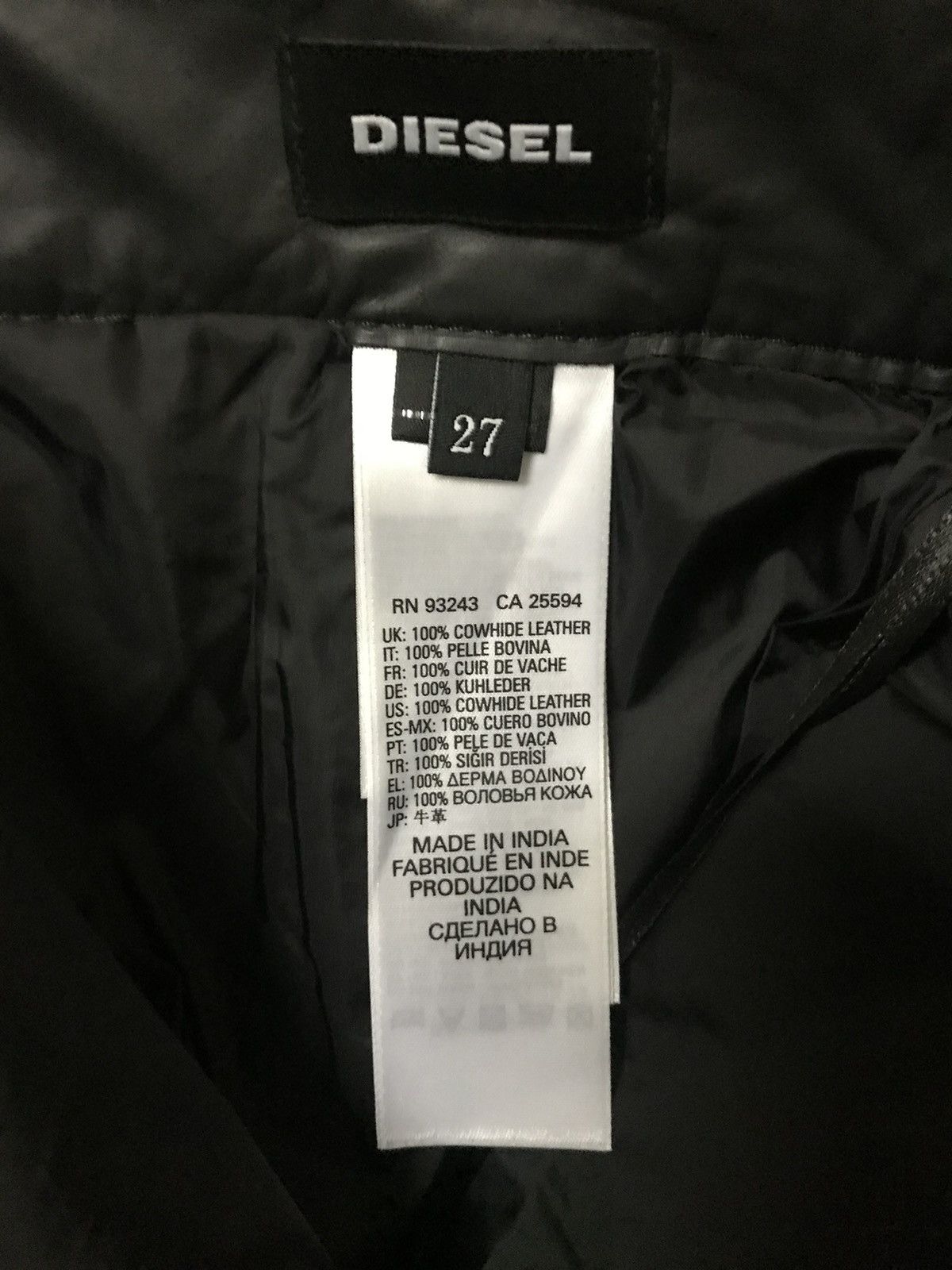 Diesel Diesel P-MONTE-L Leather trouser Size US 27 - 5 Thumbnail