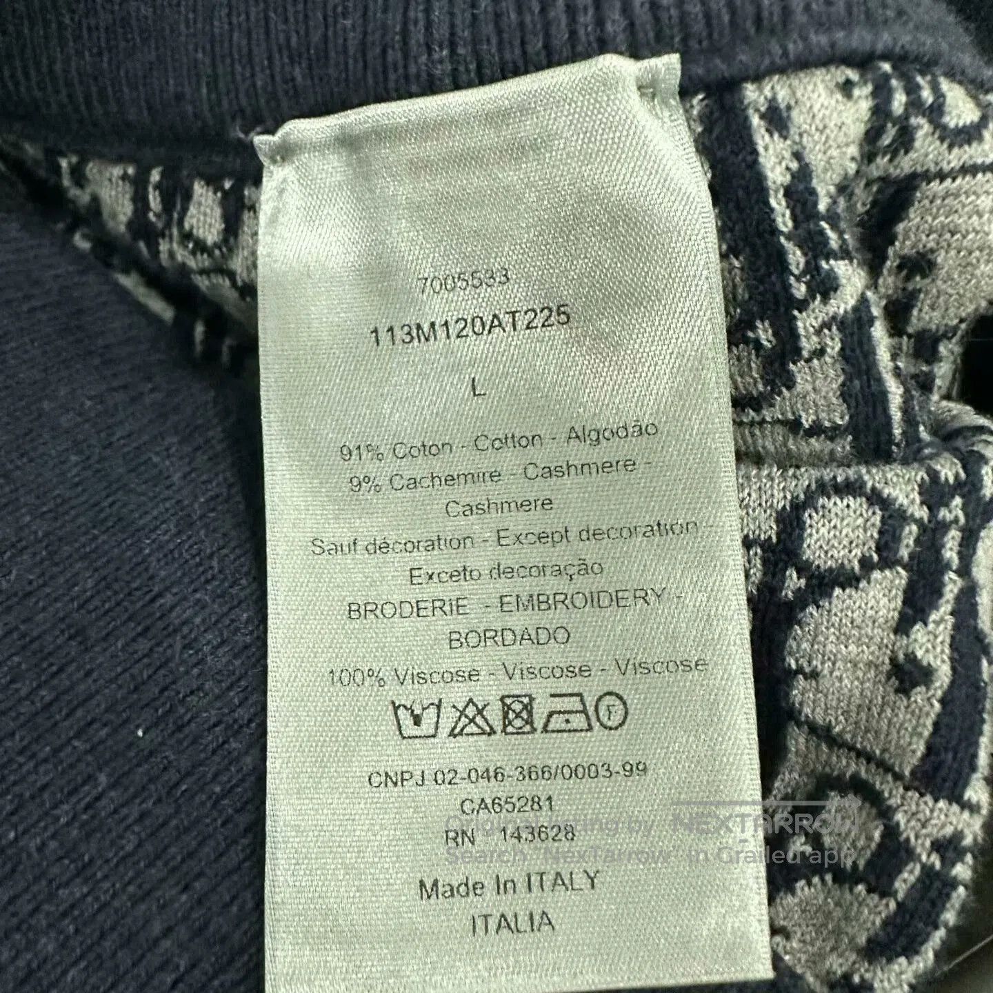 Dior Dior Cashmere Lined Printed Pants. Size 30" / US 8 / IT 44 - 5 Thumbnail