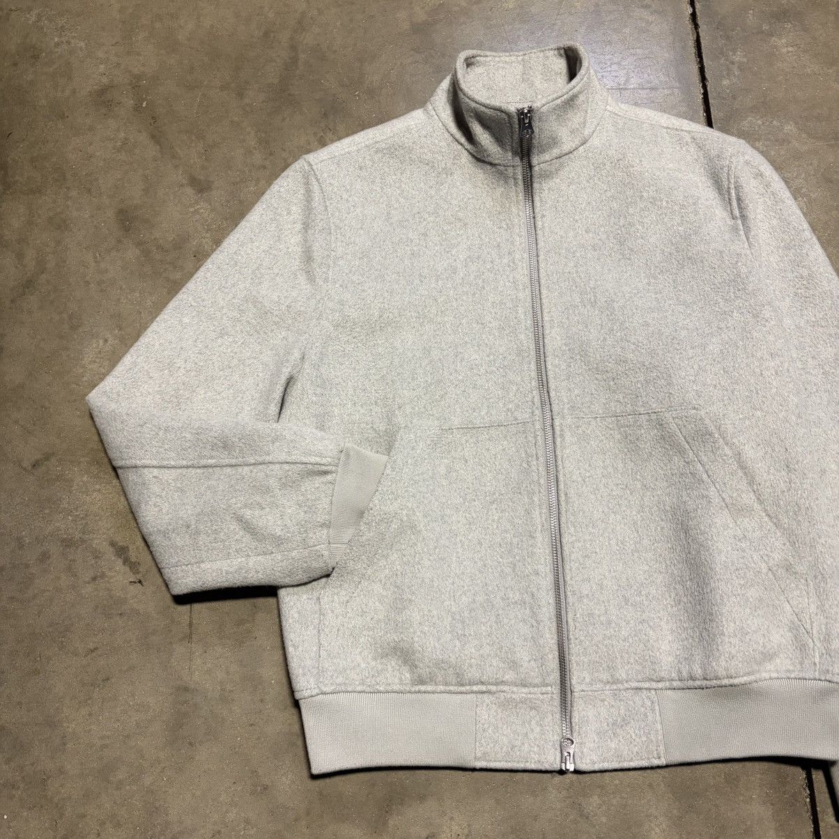Express Express Bomber Jacket Brushed Wool Blend Zip Up Cropped Size US M / EU 48-50 / 2 - 4 Thumbnail