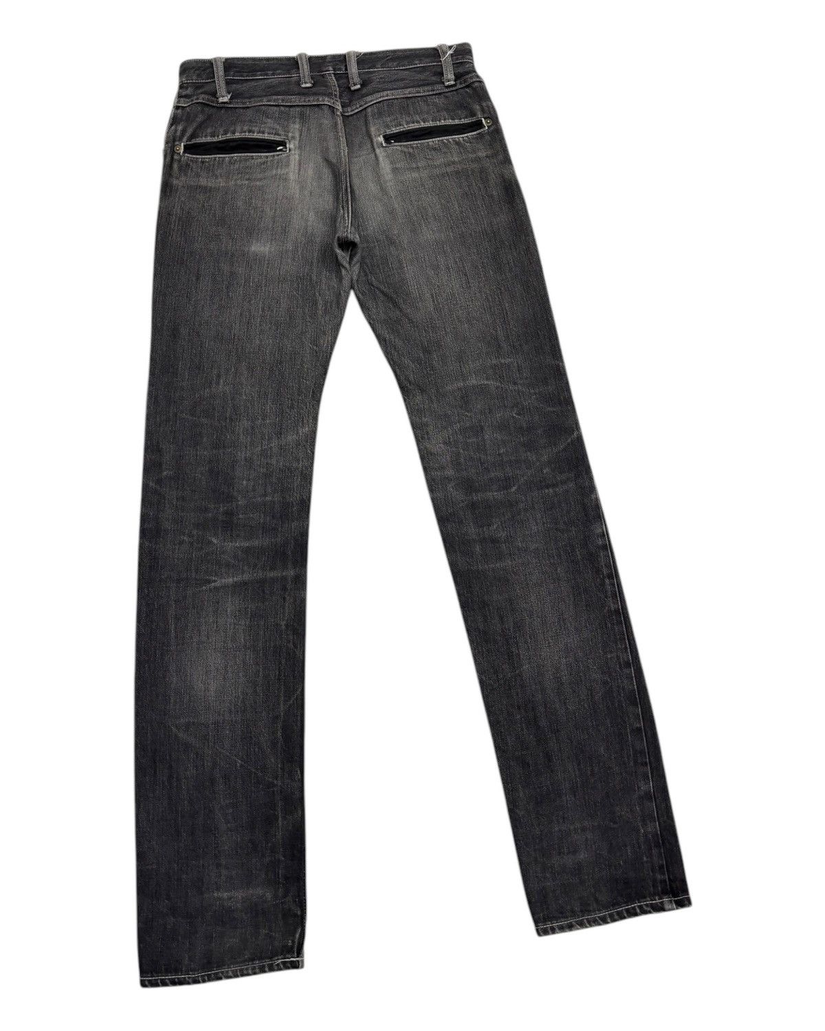 Fad Three × If Six Was Nine × Le Grande Bleu (L.G.B.) 🔥FAD_3 COLLABORATION STRAIGHT LEG BLACK DENIM JEANS Size US 32 / EU 48 - 4 Thumbnail
