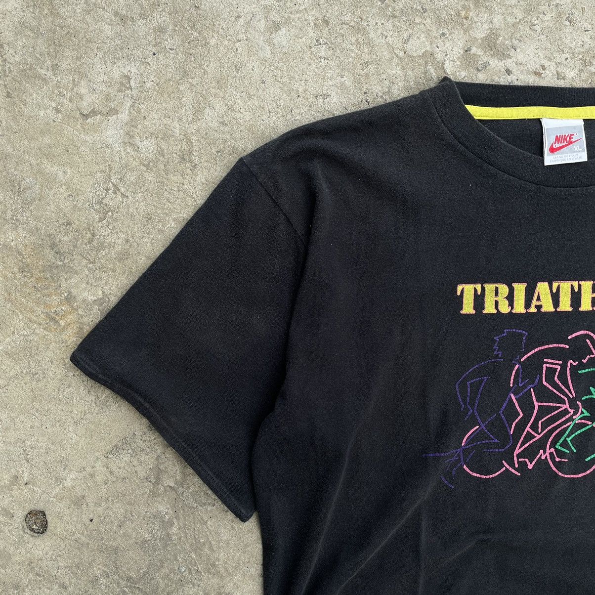 Vintage Vintage Nike Triathlon T-shirts Big Logo 90s Style USA Y2K Size US XL / EU 56 / 4 - 7 Thumbnail