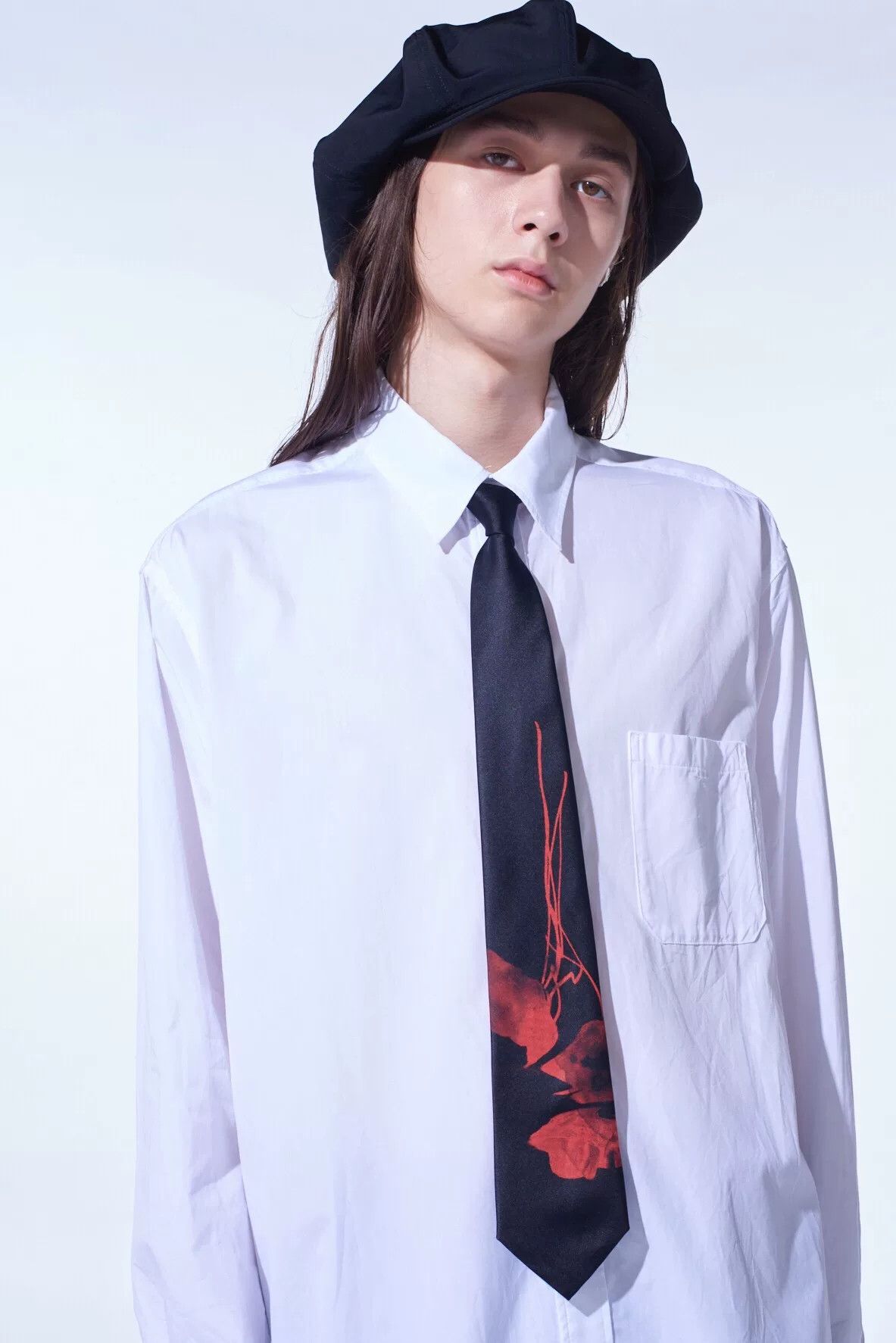 Yohji Yamamoto Yohji Yamamoto SYTE Red Poppy Silk Tie Size ONE SIZE - 1 Thumbnail
