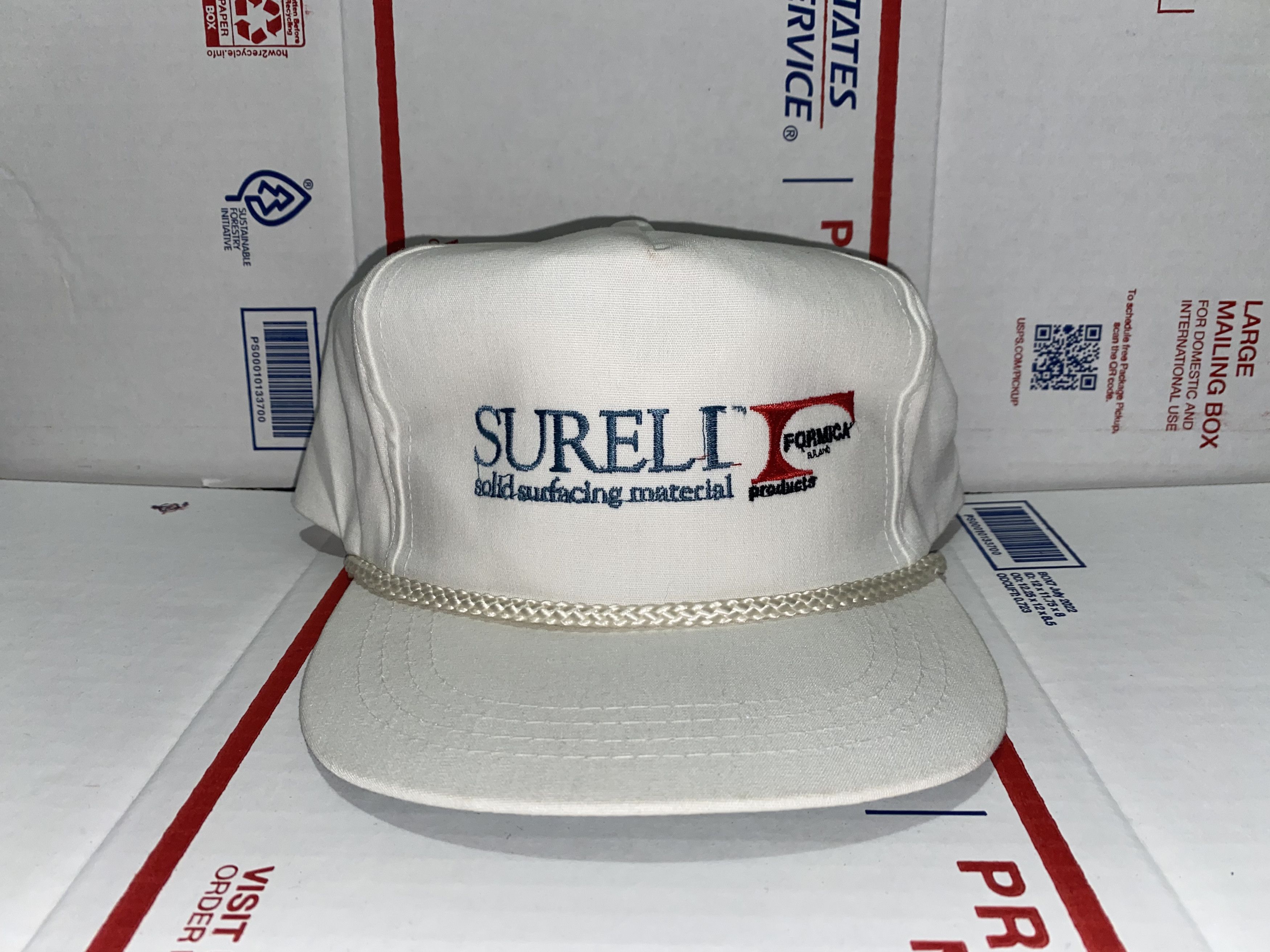 Vintage Yupoong Snapback Hat Cap SURELL Material FORMICA vtg Co. inc Size ONE SIZE - 1 Thumbnail