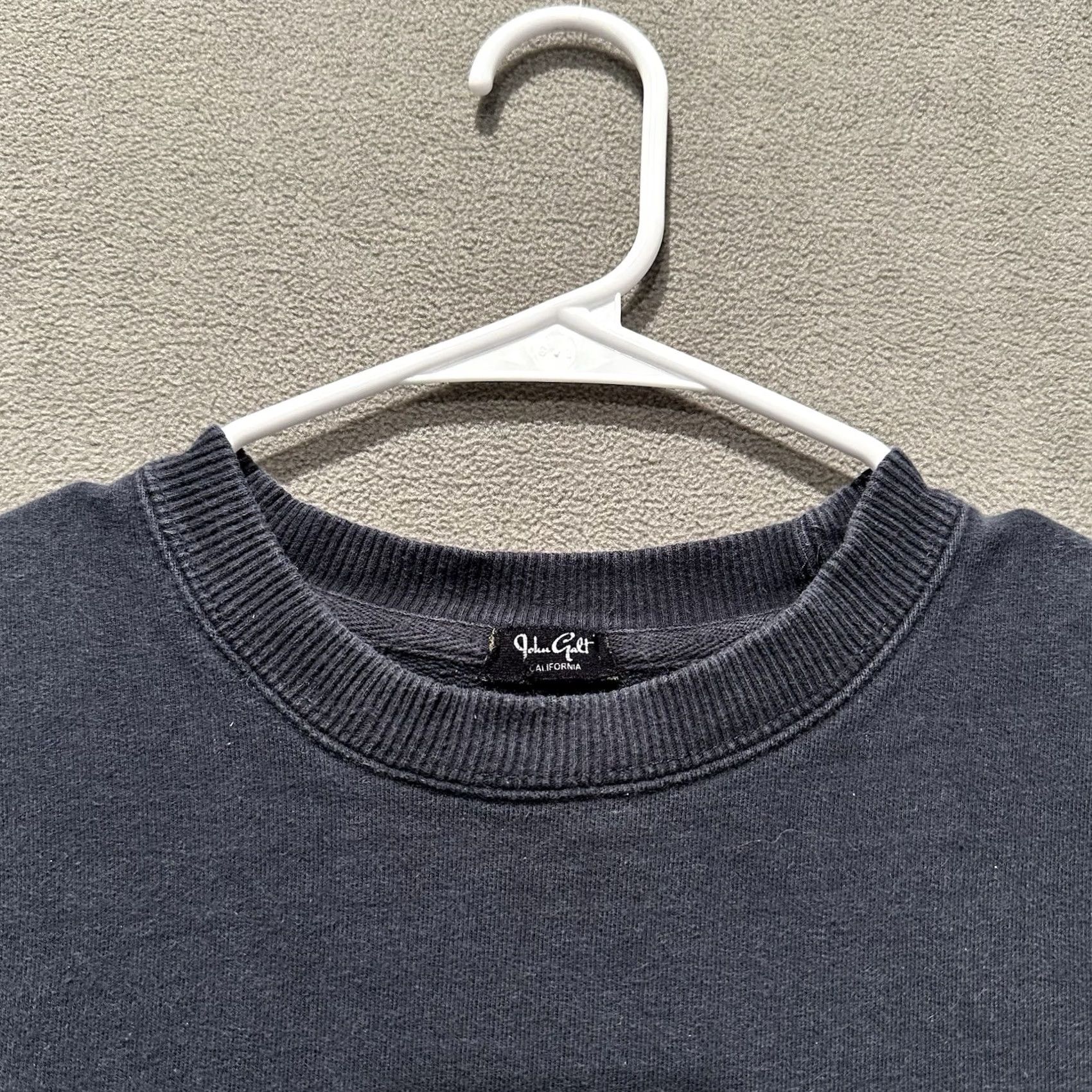Brandy Melville Brandy Melville Sweatshirt Crewneck Navy USA Flag John Galt Los Angeles 1984 O/S Womens Size ONE SIZE - 4 Thumbnail