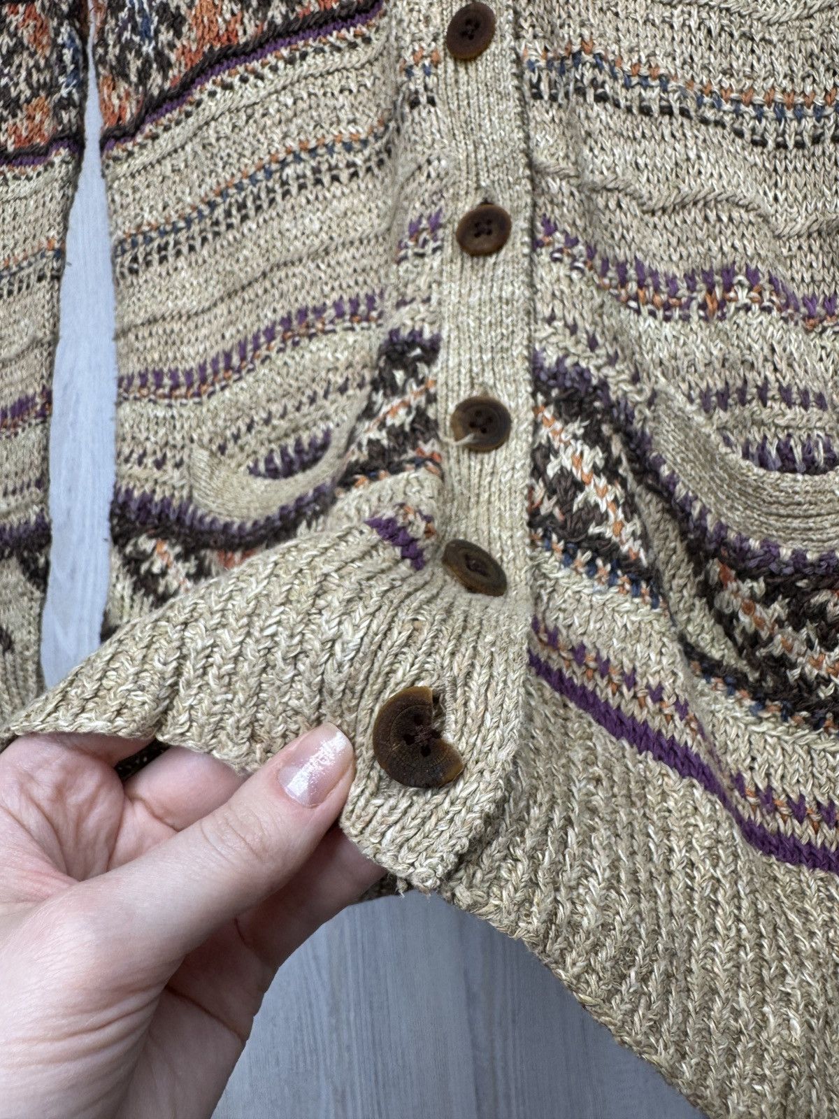 Ralph Lauren Ralph Lauren Blue Label Cardigan Sweater Fair Isle Linen XS Size XS / US 0-2 / IT 36-38 - 5 Thumbnail