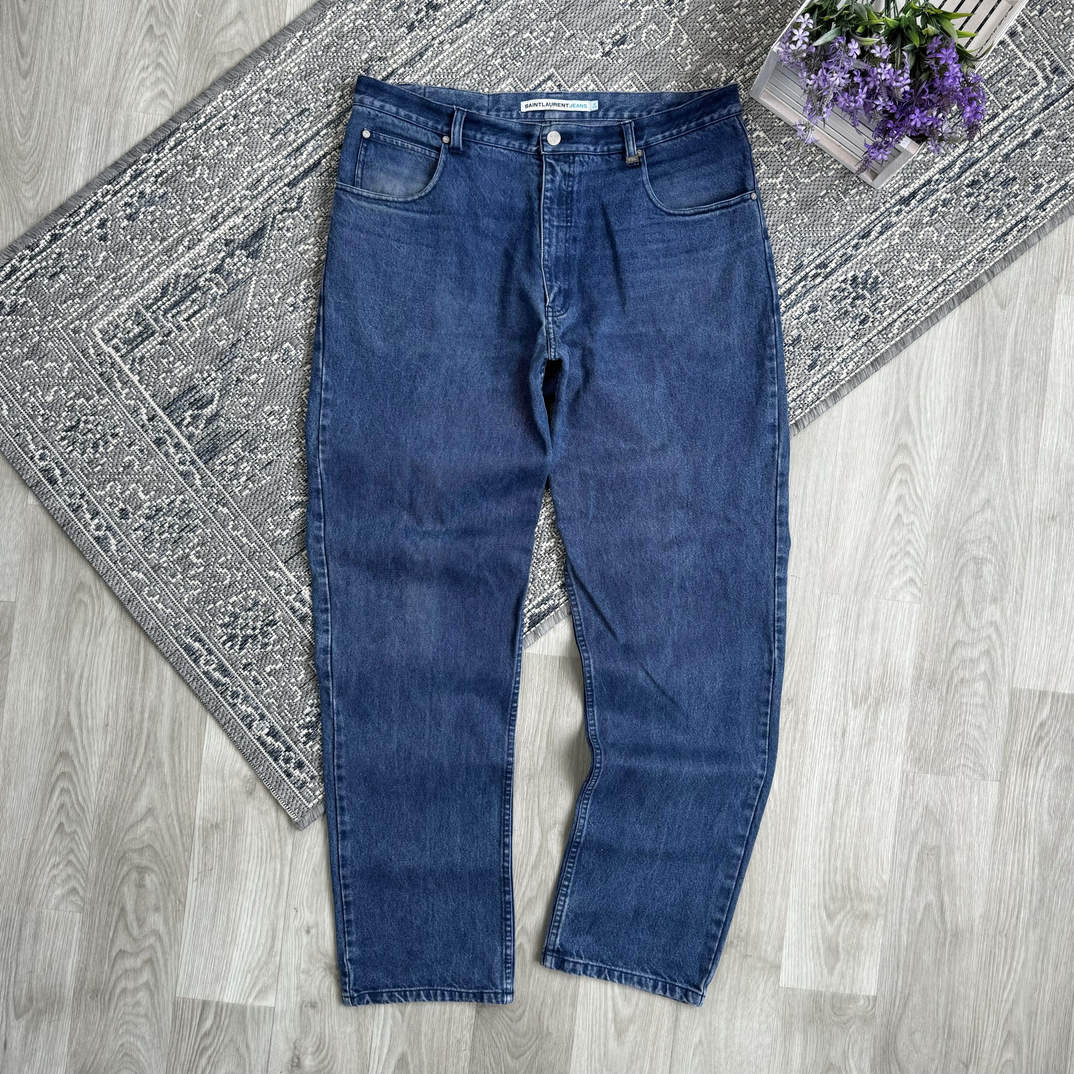 Saint Laurent Paris VINTAGE 90’s SAINT LAURENT JEANS YSL DENIM SIZE 38x33 Size US 38 / EU 54 - 1 Thumbnail