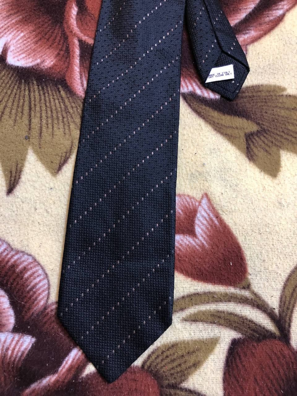Brioni Brioni Vintage Black Tie Print One Size Y2K Size ONE SIZE - 6 Thumbnail