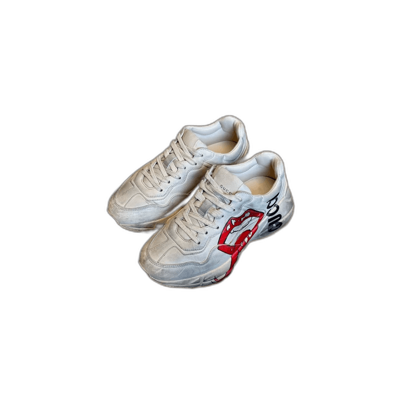 Gucci GUCCI Red Lips Dad Sneakers Size 35.5 Size US 8 / IT 38 - 1 Thumbnail