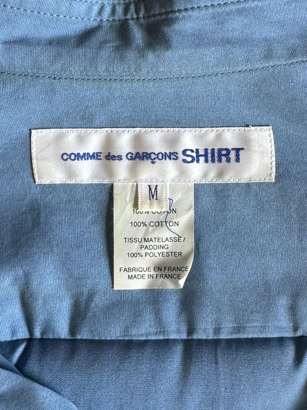 Comme des Garcons SHIRT COMME DES GARÇONS SHIRT blue padded SHIRT Size US L / EU 52-54 / 3 - 8 Thumbnail