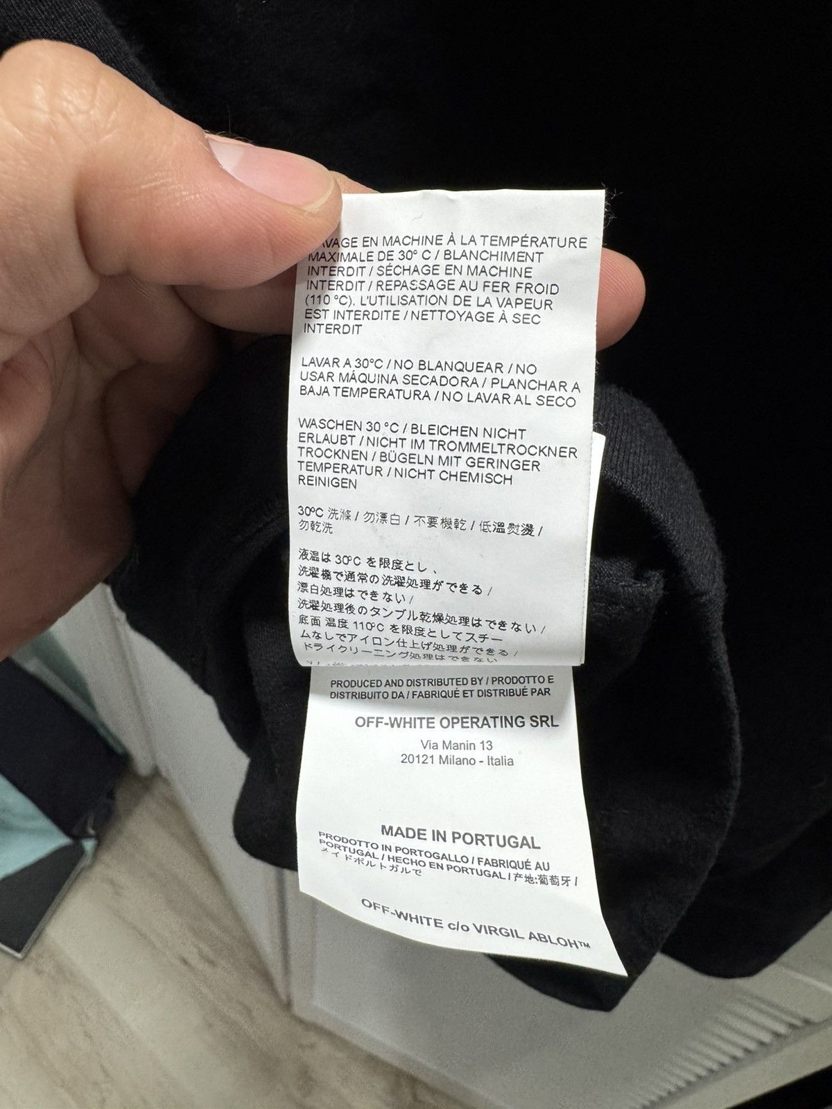 Off-White Offwhite Impressionism T-Shirt Hoodie (Black/Orange) Size US M / EU 48-50 / 2 - 6 Thumbnail