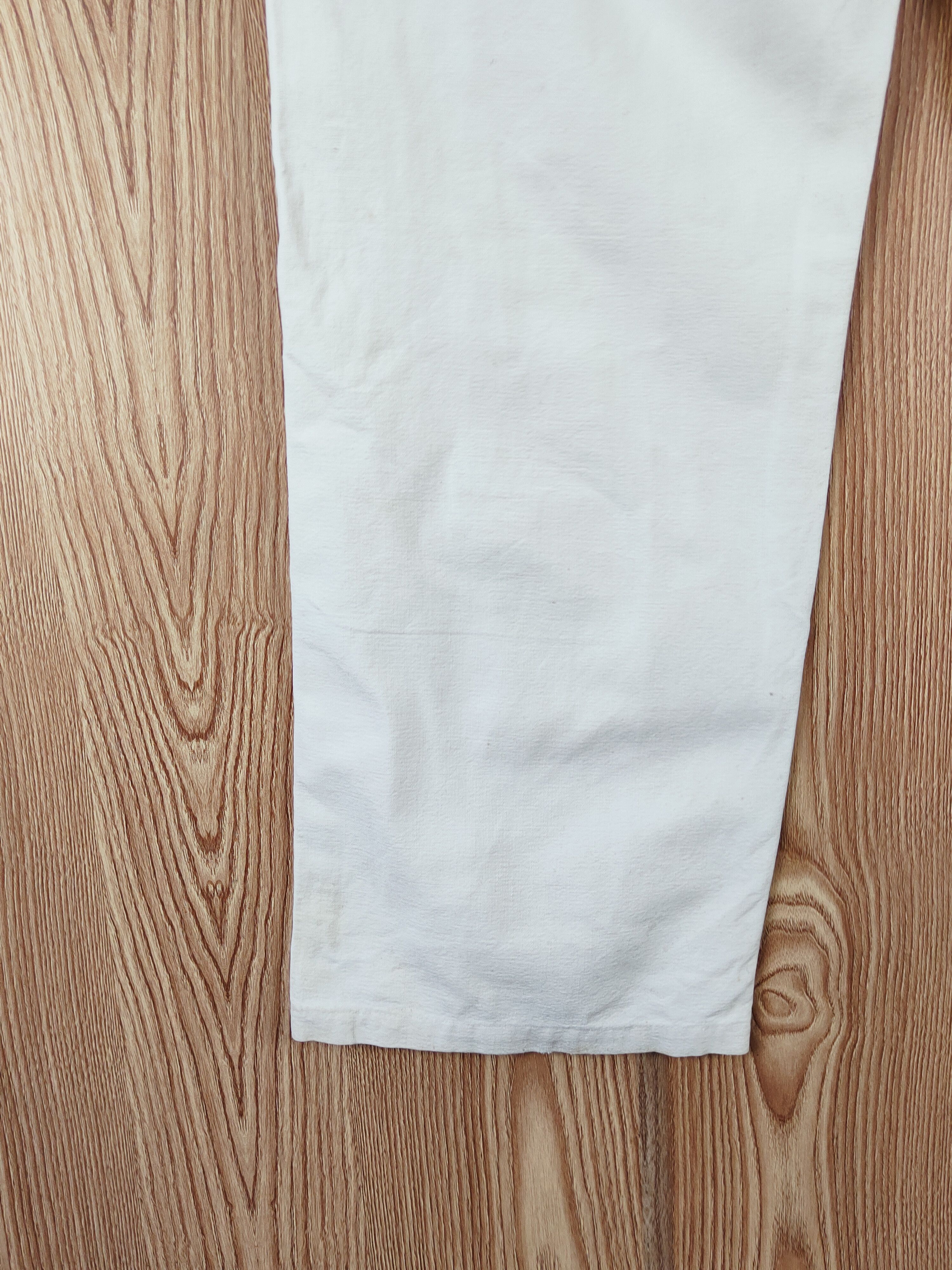 Vintage Blue Bell White Distressed Ripped Jeans #W530 Size US 36 / EU 52 - 10 Thumbnail