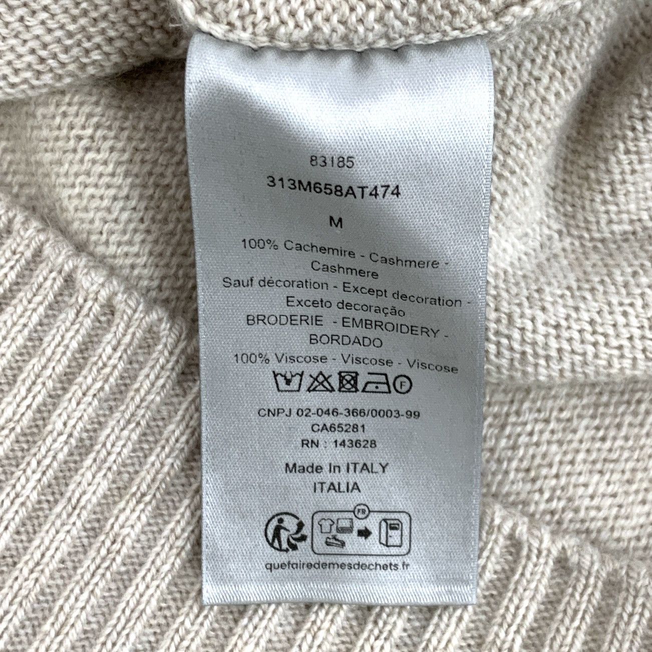 Dior Dior Cashmere Hooded Long Sleeve Knit Sweater K26WX Size M / US 6-8 / IT 42-44 - 8 Thumbnail