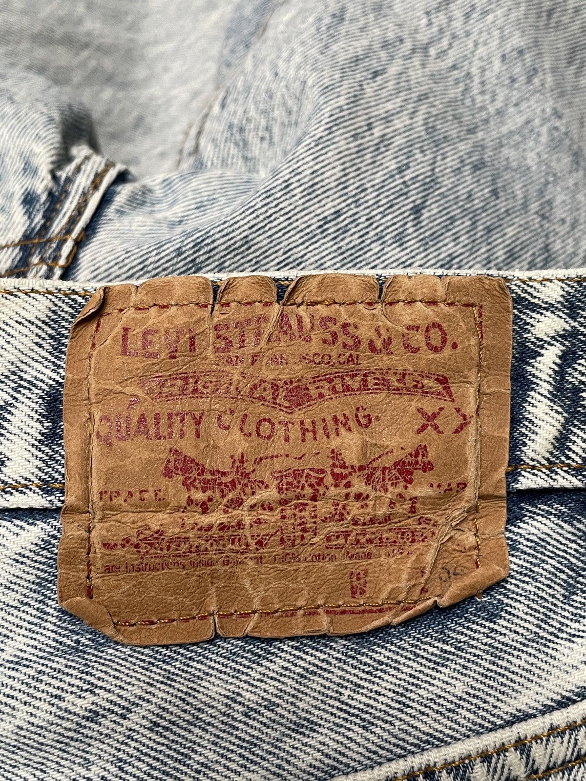 Levi's × Vintage Vintage Brand Levi’s Made In Usa Acid Wash Denim 1990s Size US 31 - 9 Thumbnail