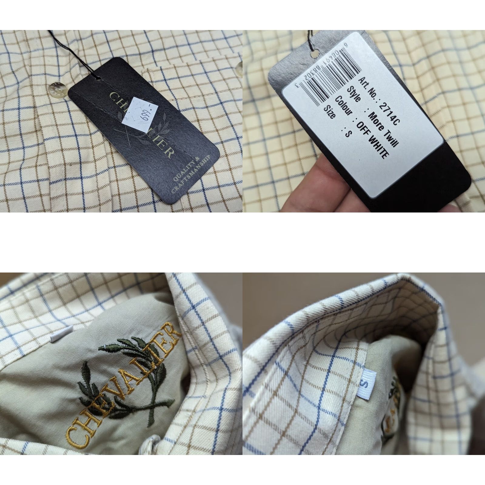 Vintage Chevalier Hunting Button Up Shirt Mens Size S Twill Plaid Long Sleeve Button Up Modern Casual Mens Shirt Size US S / EU 44-46 / 1 - 8 Thumbnail