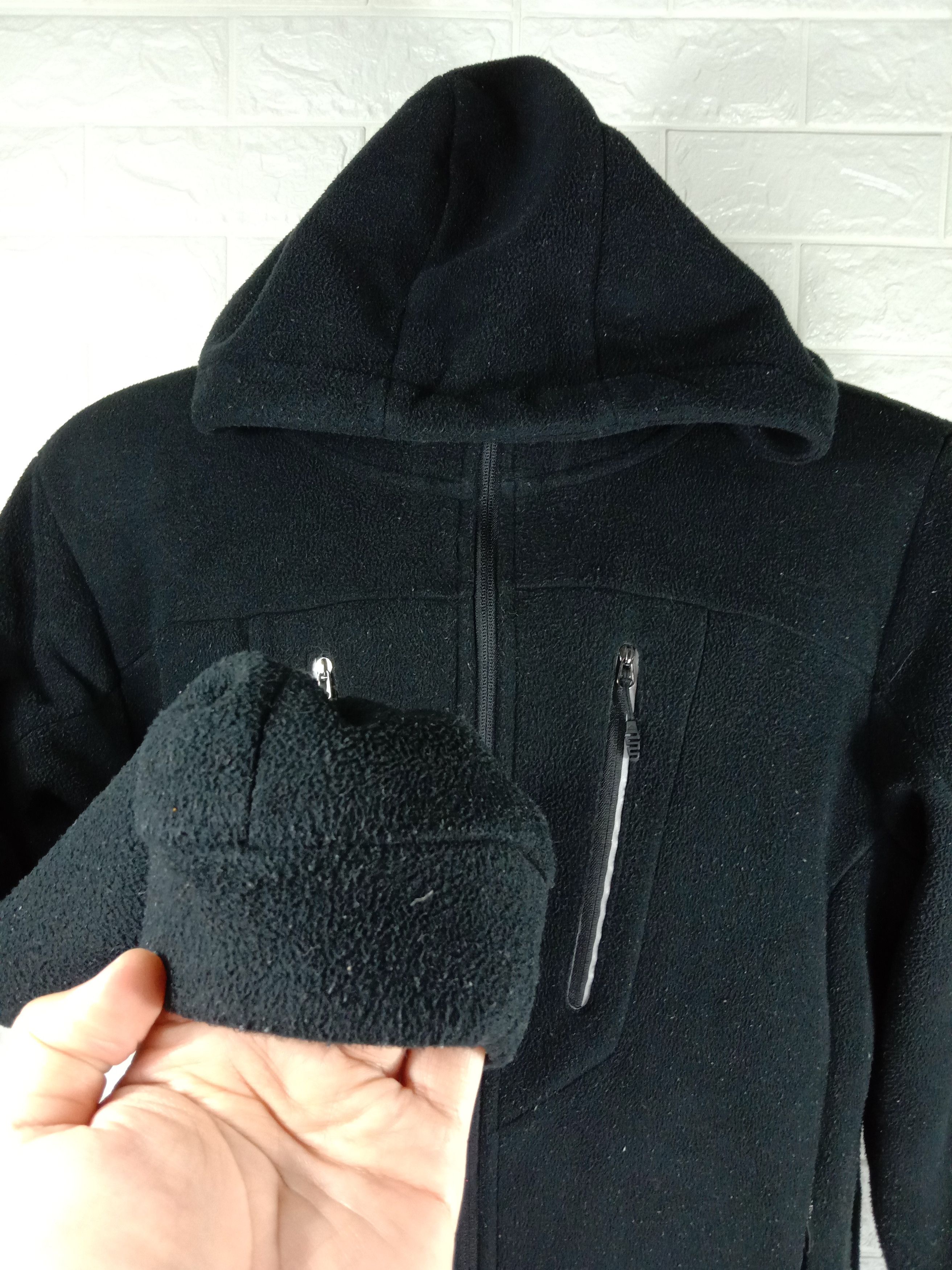 Adidas Vintage Adidas Hoodie Zipper Black Fleece Jacket Size US L / EU 52-54 / 3 - 5 Thumbnail
