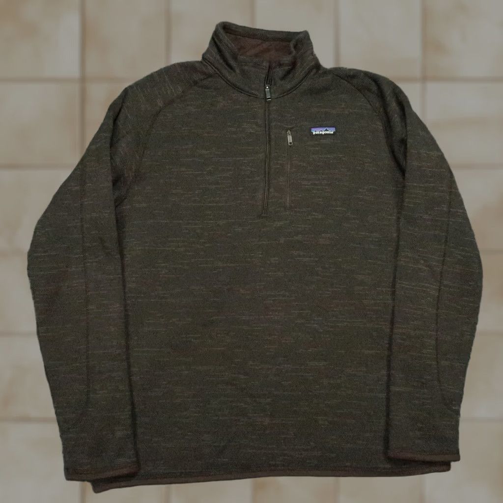 Patagonia Patagonia Better Sweater Jacket XL Brown 1/4 Zip Mens Fleece Polyester Stand-Up Collar Regular Fit Size US XL / EU 56 / 4 - 1 Thumbnail