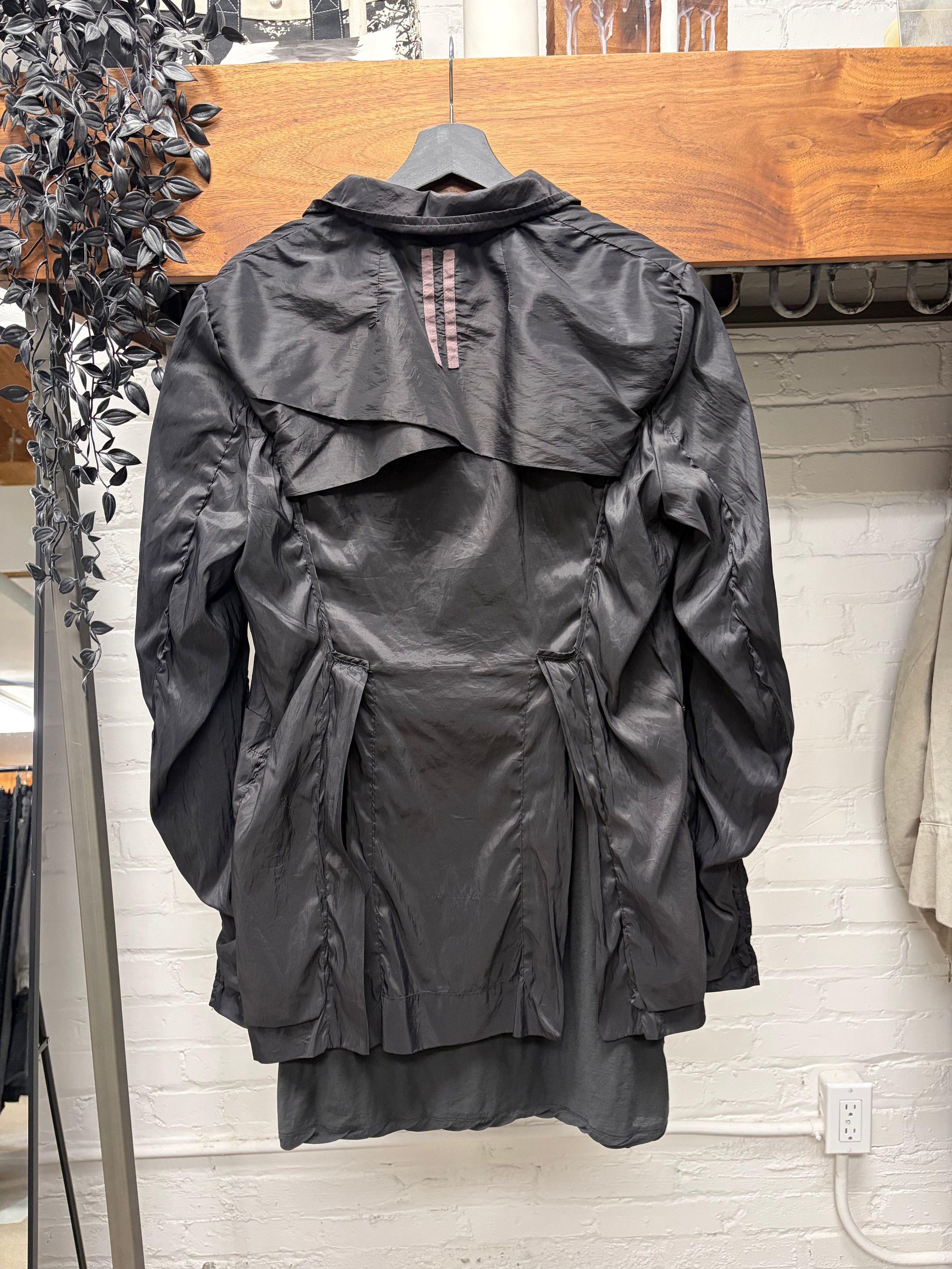 Rick Owens SS2014 Rick Owens ‘Vicious’ Layered Black T-Shirt + Nylon Blazer Size US M / EU 48-50 / 2 - 4 Thumbnail