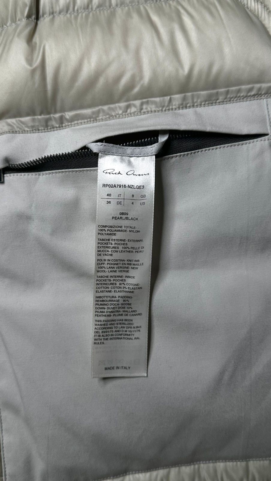 Rick Owens Rick Owen’s down jacket Size US M / EU 48-50 / 2 - 11 Thumbnail