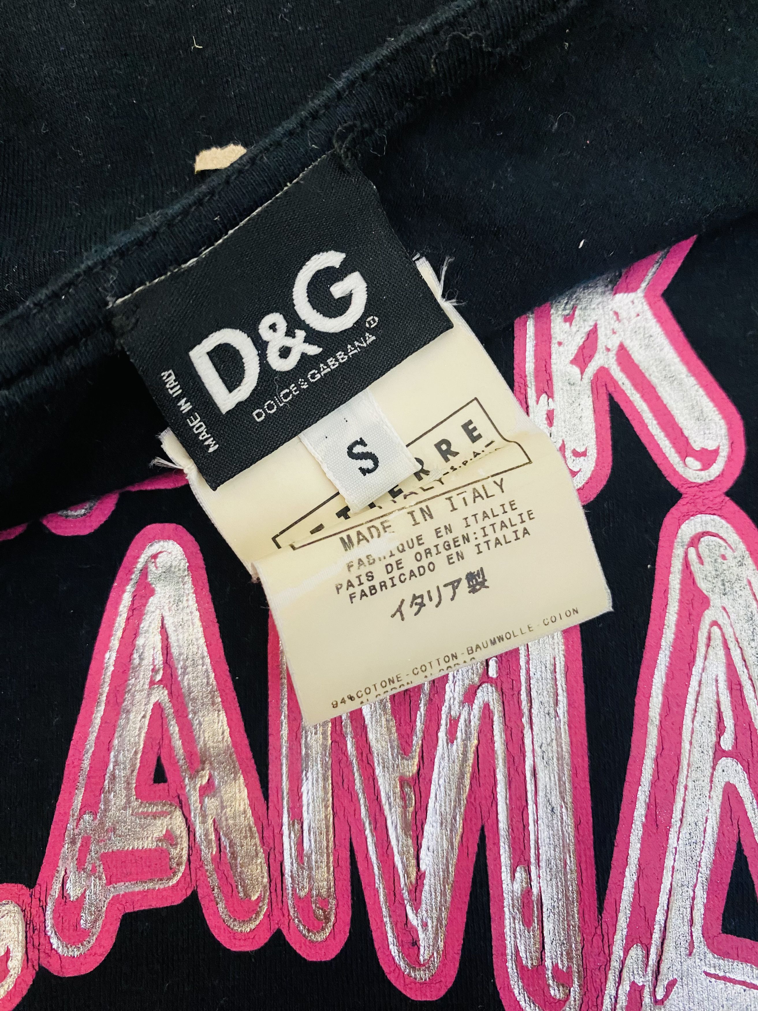 Dolce & Gabbana Dolce & Gabbana Black Glama Neon Graphic Top Dress Size M / US 6-8 / IT 42-44 - 10 Thumbnail