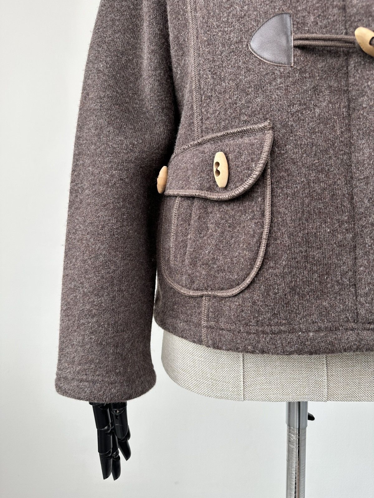 Saint James SAINT JAMES Wool Jacket Duffle Coat Brown Women’s UK 14 Size L / US 10 / IT 46 - 7 Thumbnail