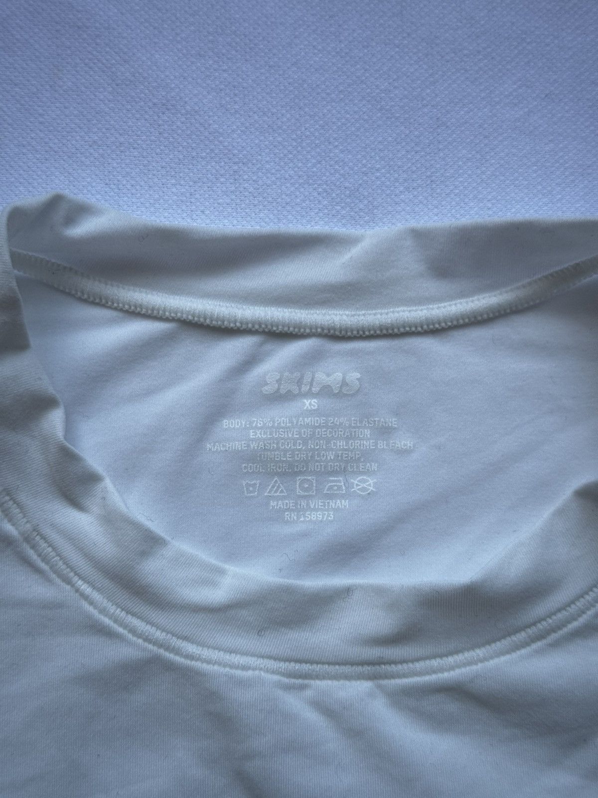 SKIMS SKIMS white t-shirt Size XS / US 0-2 / IT 36-38 - 3 Thumbnail