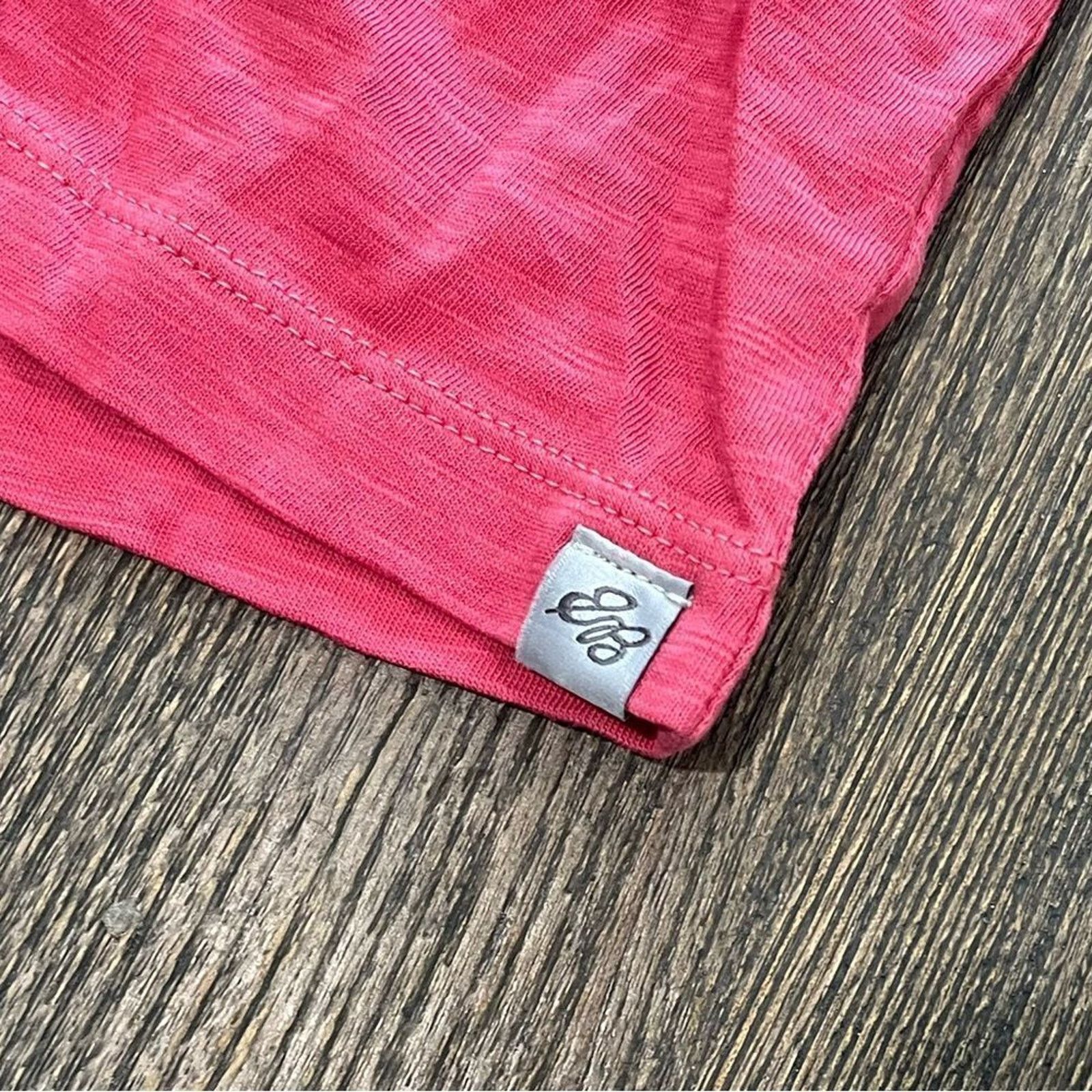 Eddie Bauer NWOT Eddie Bauer Mango Pink V-Neck Short Sleeve T-Shirt Sz S Size S / US 4 / IT 40 - 3 Thumbnail
