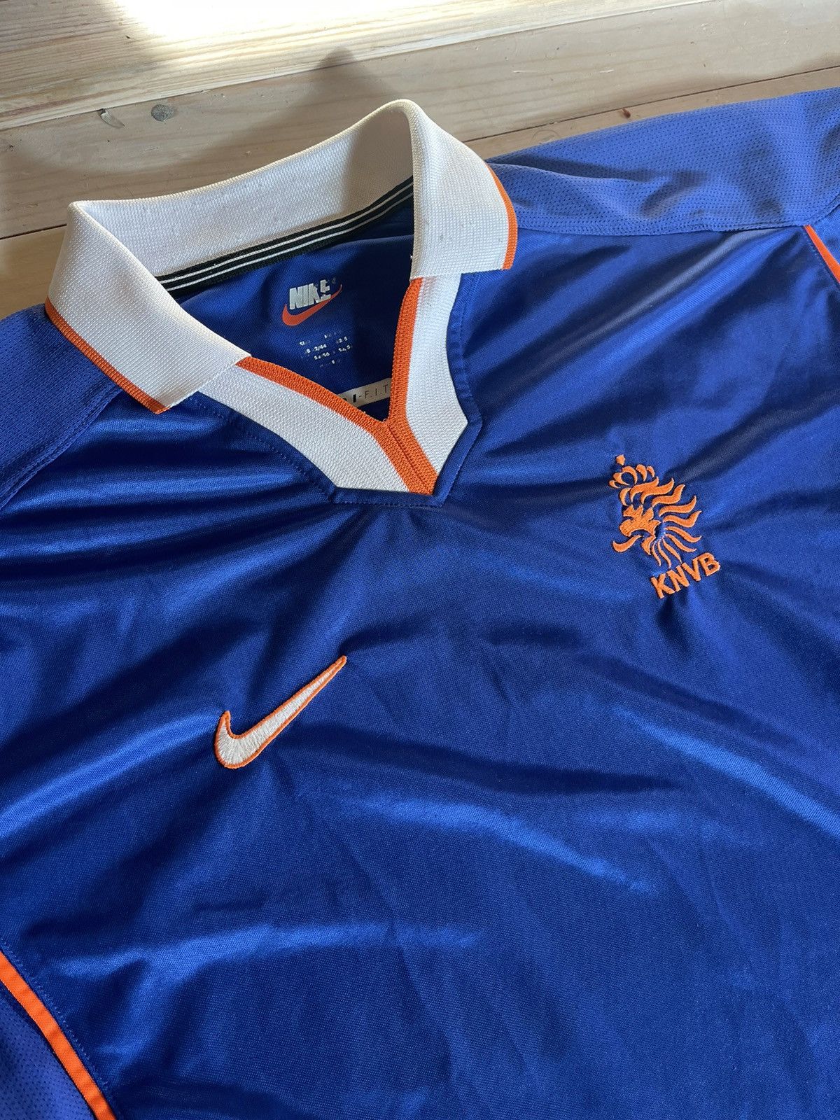 Nike 1999 Nike KNVB Netherland vintage soccer jersey Size US L / EU 52-54 / 3 - 8 Thumbnail